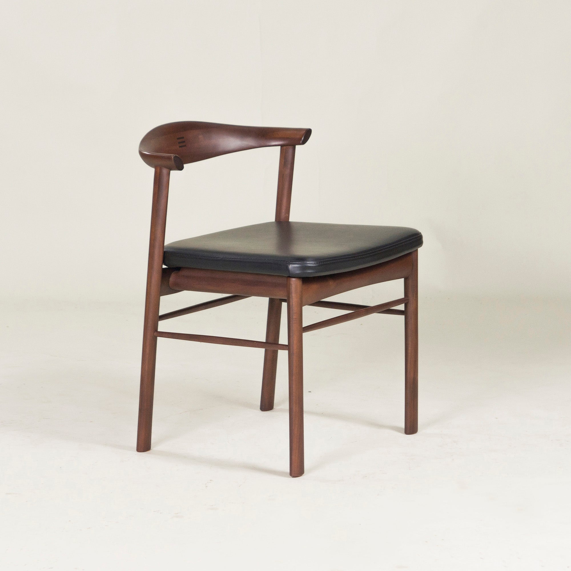 Asahi Wood Processing Dining Chair AMLYS/Amris Torneo/Torneo Side Chair (1) Acacia wood x Ebony Hans S. Jacobsen Nordic