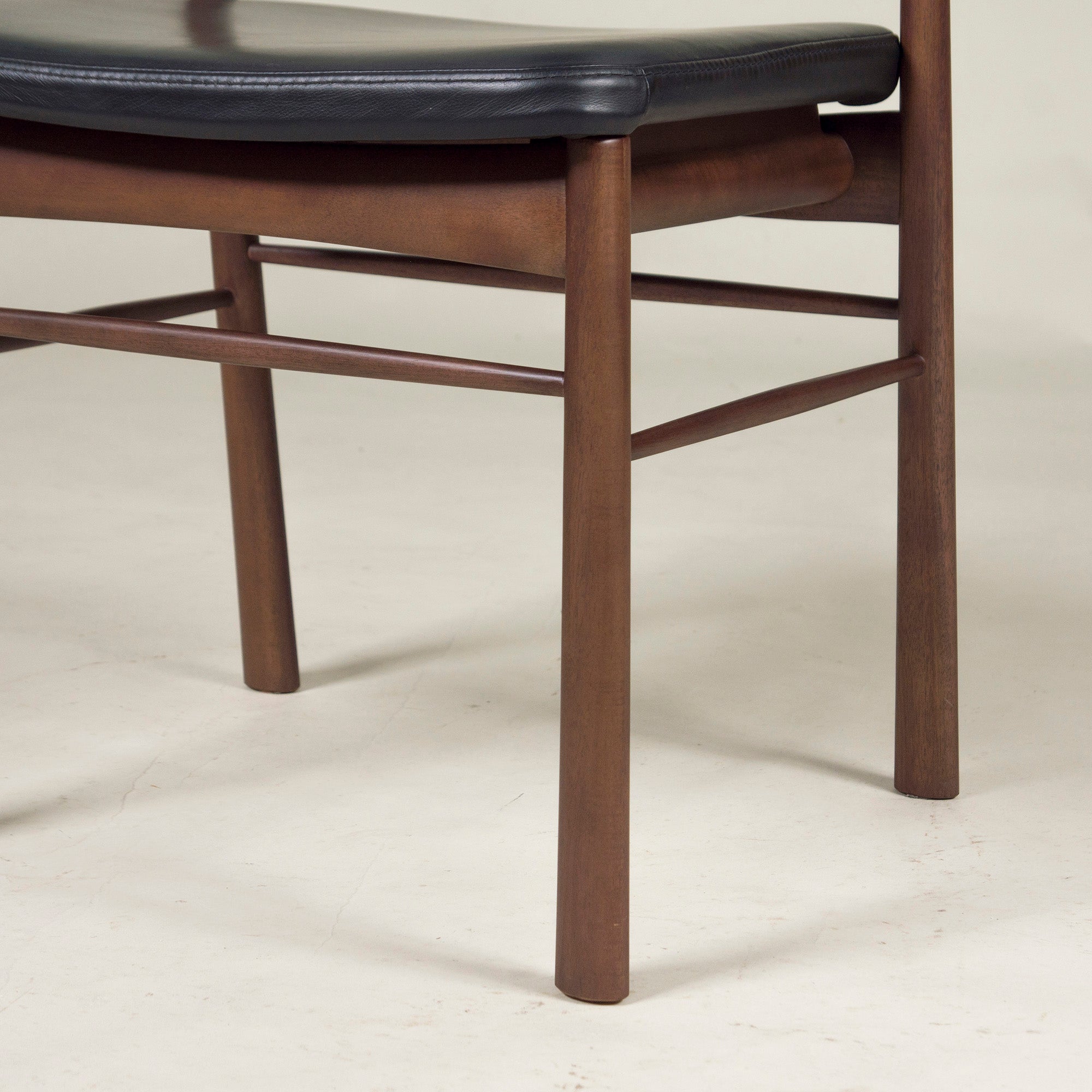 Asahi Wood Processing Dining Chair AMLYS/Amris Torneo/Torneo Side Chair (2) Acacia Wood x Ebony Hans S. Jacobsen Nordic