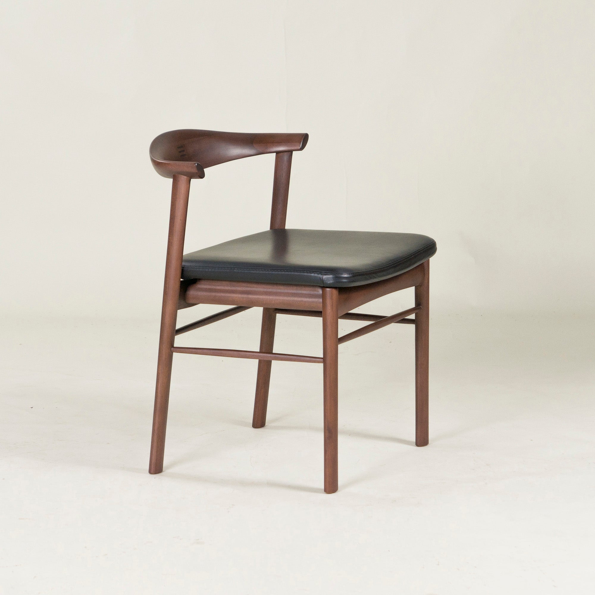 Asahi Wood Processing Dining Chair AMLYS/Amris Torneo/Torneo Side Chair (2) Acacia Wood x Ebony Hans S. Jacobsen Nordic