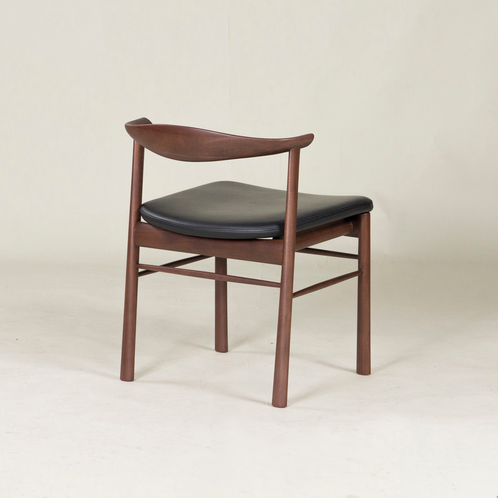 Asahi Wood Processing Dining Chair AMLYS/Amris Torneo/Torneo Side Chair (2) Acacia Wood x Ebony Hans S. Jacobsen Nordic