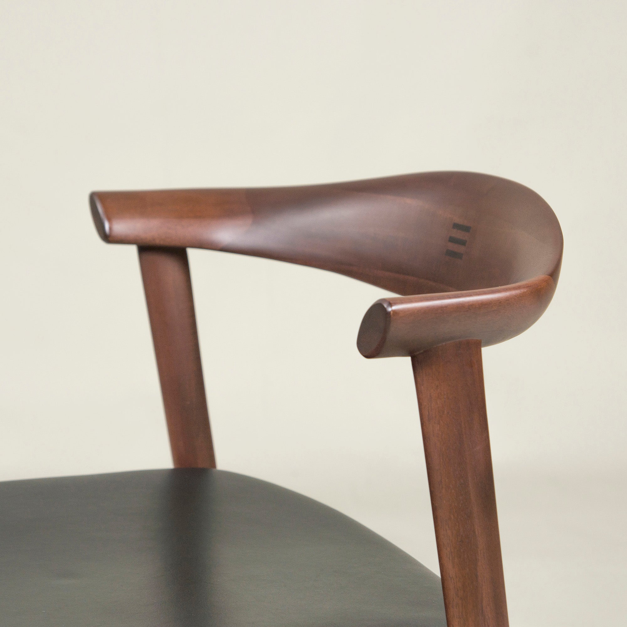Asahi Wood Processing Dining Chair AMLYS/Amris Torneo/Torneo Side Chair (2) Acacia Wood x Ebony Hans S. Jacobsen Nordic