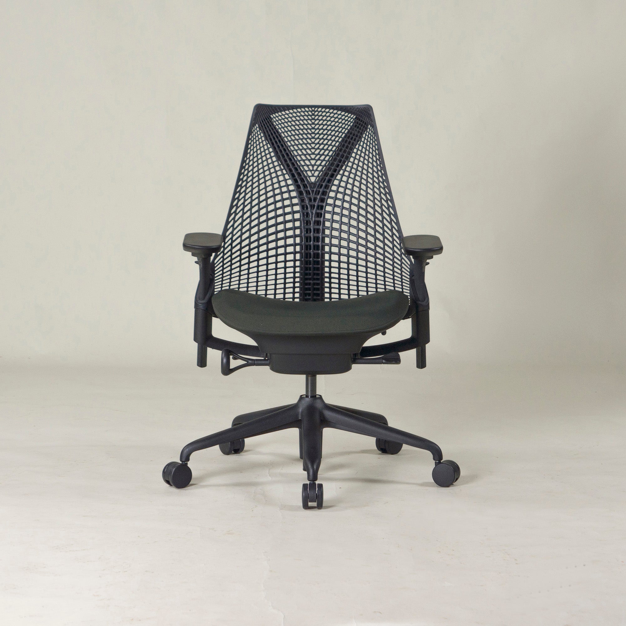 Herman Miller/ハーマンミラー セイルチェア フルアジャスタブルアーム ブラック デスクチェア OAチェア 昇降式 リクライニング