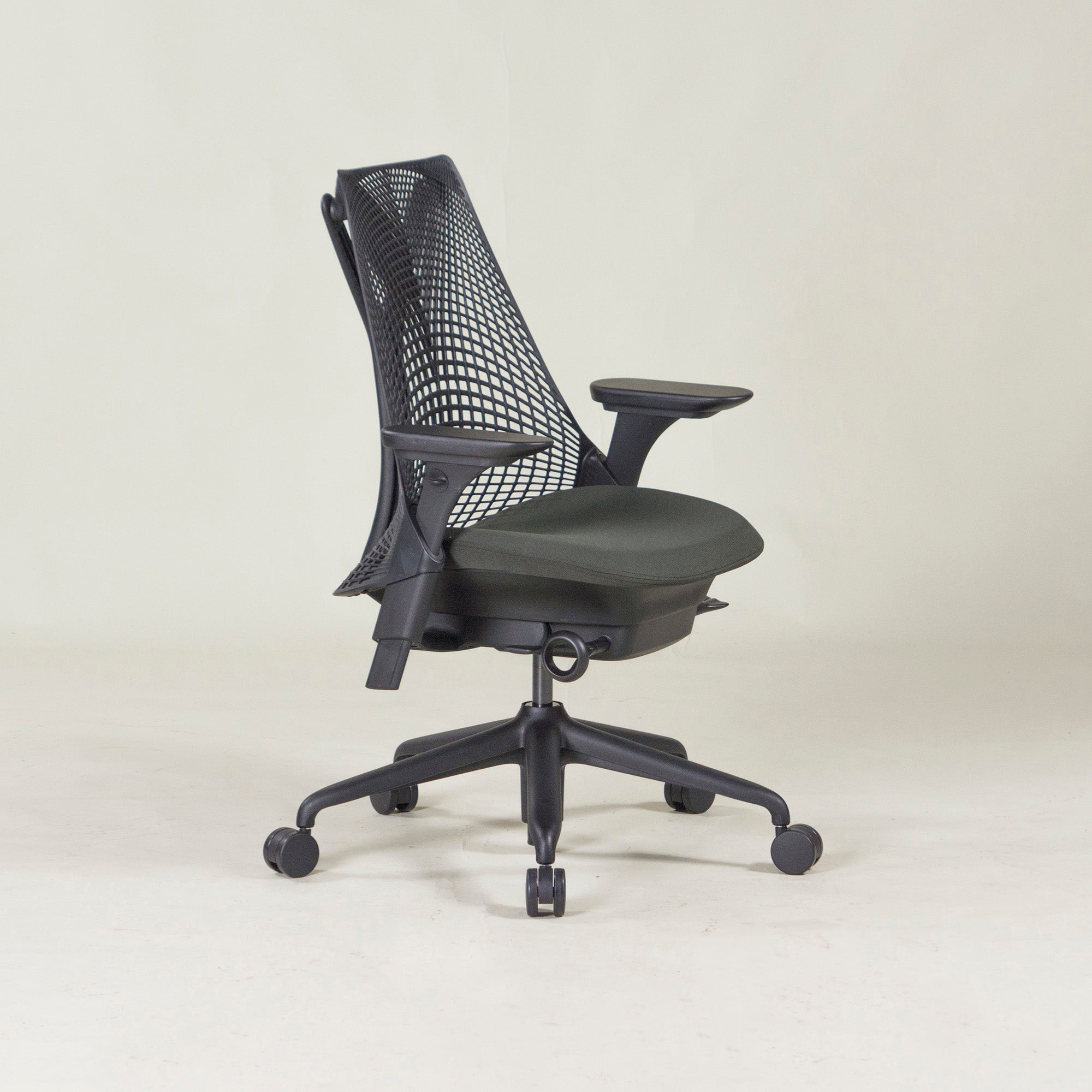 Herman Miller/ハーマンミラー セイルチェア フルアジャスタブルアーム ブラック デスクチェア OAチェア 昇降式 リクライニング
