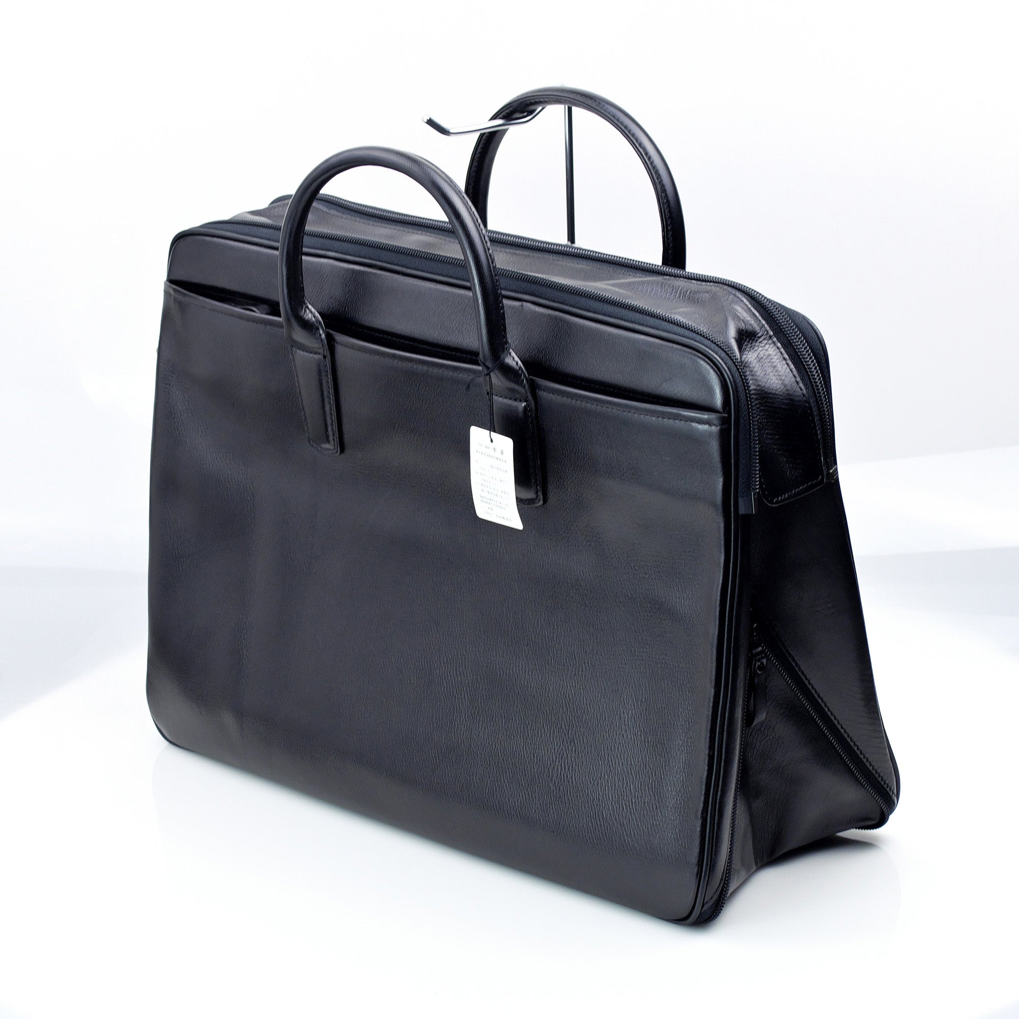Yoshida Bag Briefcase Business Bag Leather 2WAY Type with Lock Black Excellent Condition