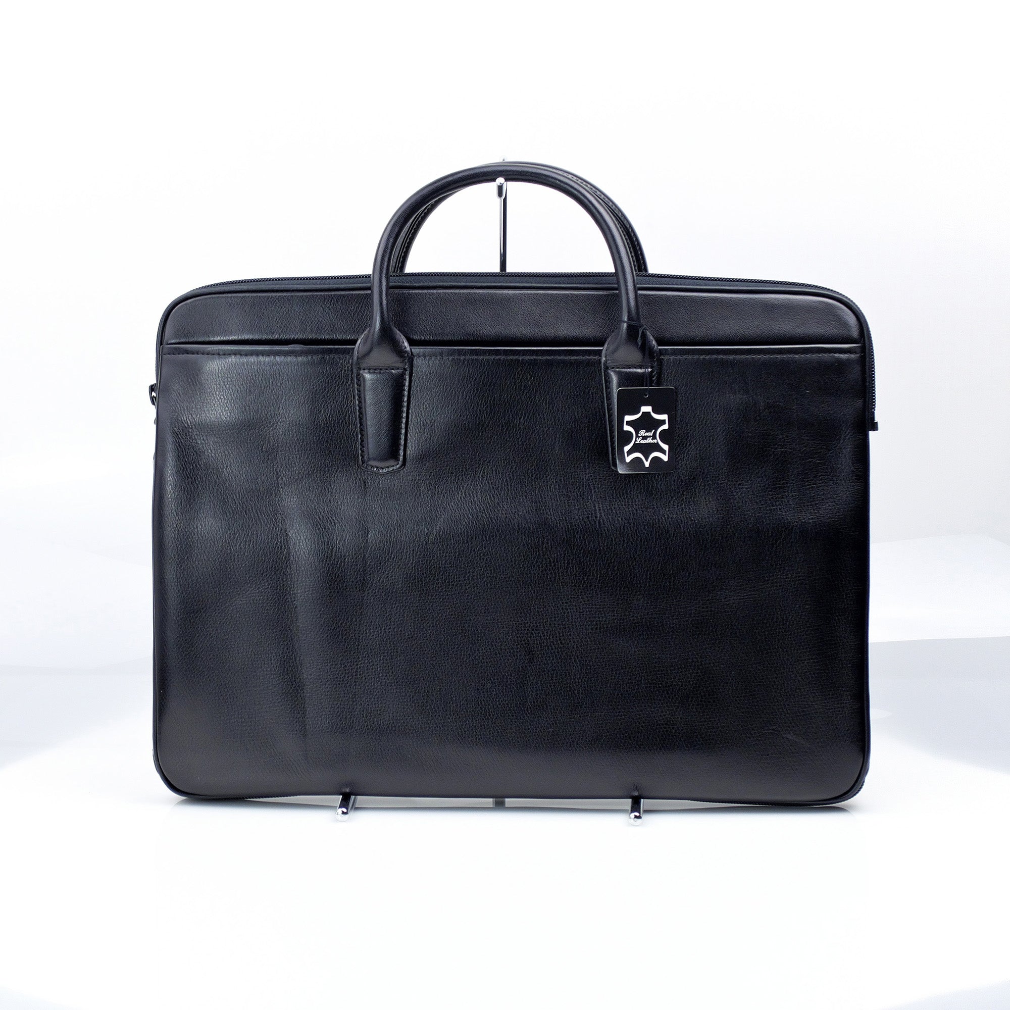 Yoshida Bag Briefcase Business Bag Leather 2WAY Type with Lock Black Excellent Condition