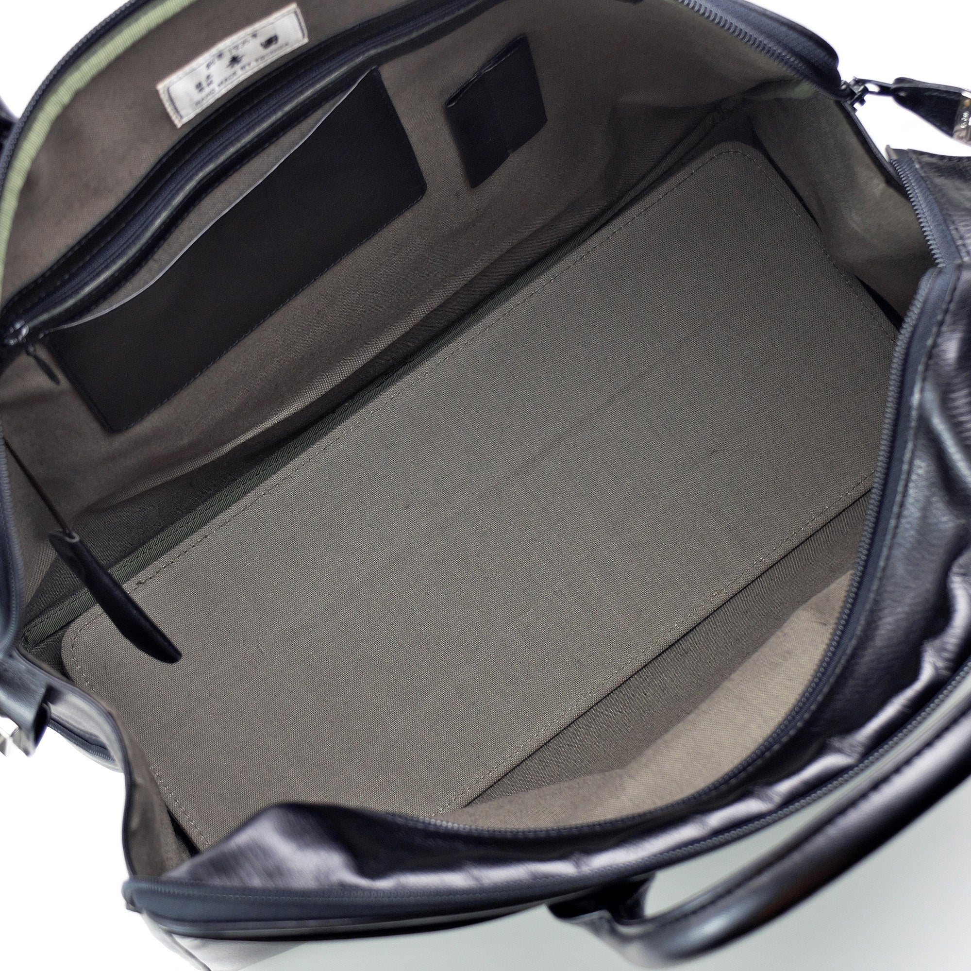 Yoshida Bag Briefcase Business Bag Leather 2WAY Type with Lock Black Excellent Condition