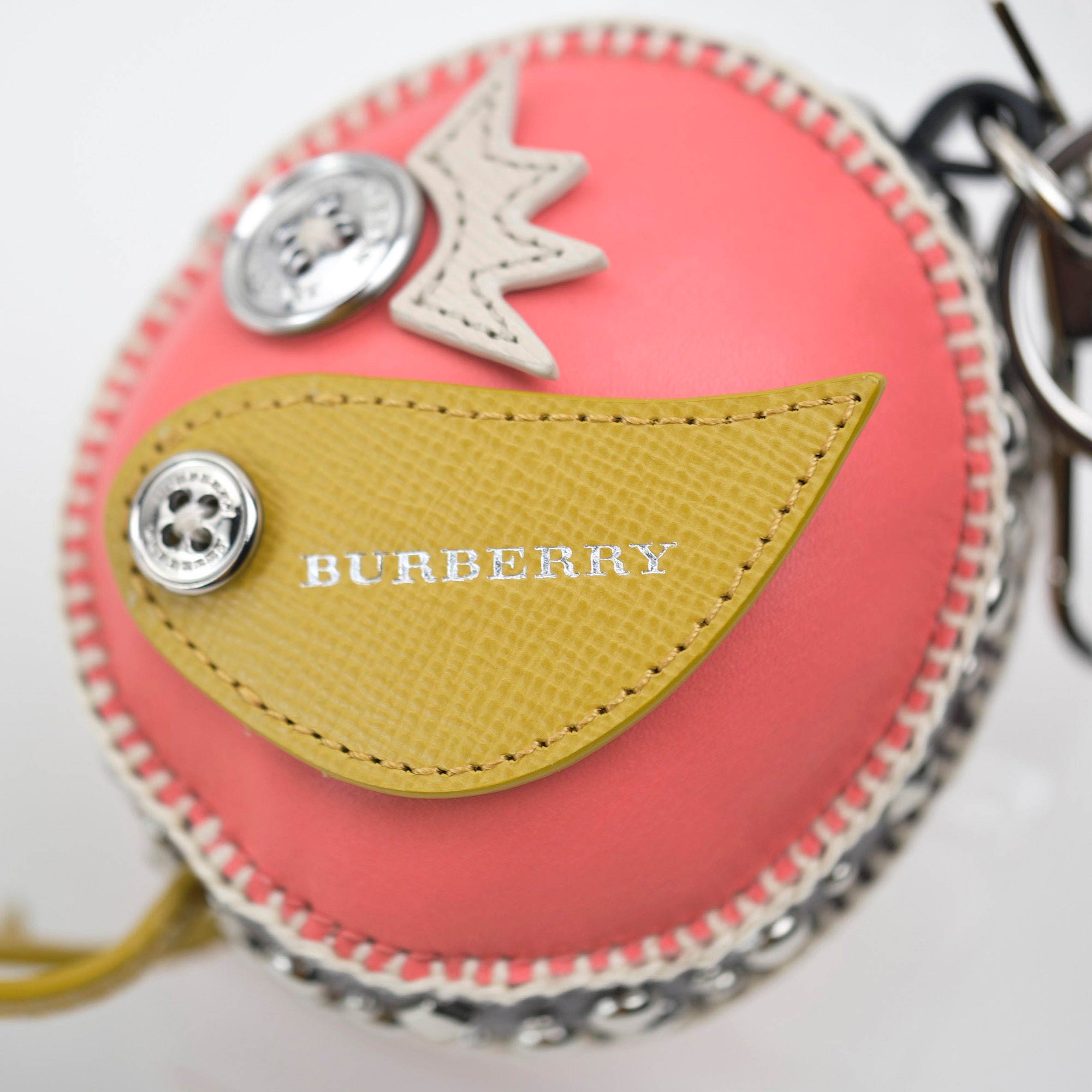 Burberry London Leather Keychain BURBERRY LONDON ENGLAND Keyring Charm Good Condition