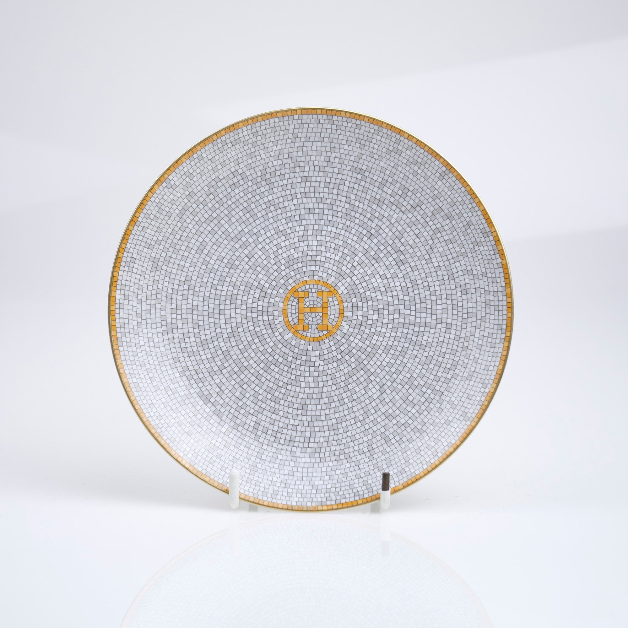 Hermes Mosaic Van Quatre HERMES MOSAIQUE AU 24 Plate 16cm Good Condition (2)