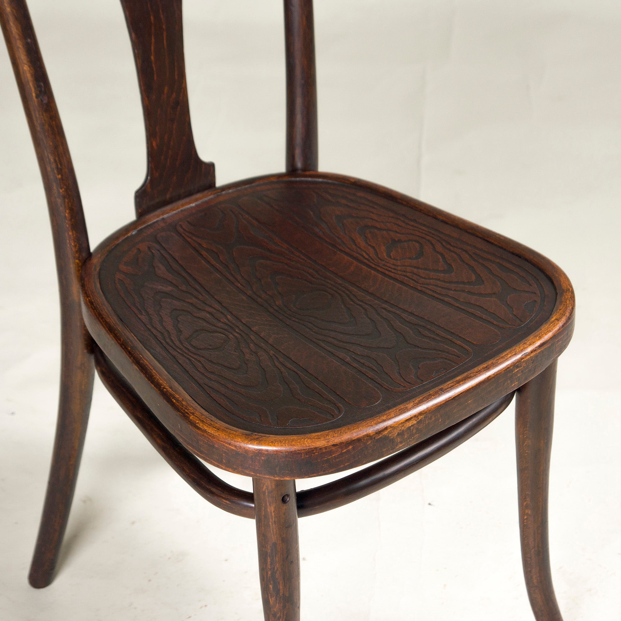 ◆希少◆Lloyd's Antiques取扱 THONET社製 ベントウッドチェア スプーンバック ビーチ材(2) アンティーク ダイニングチェア