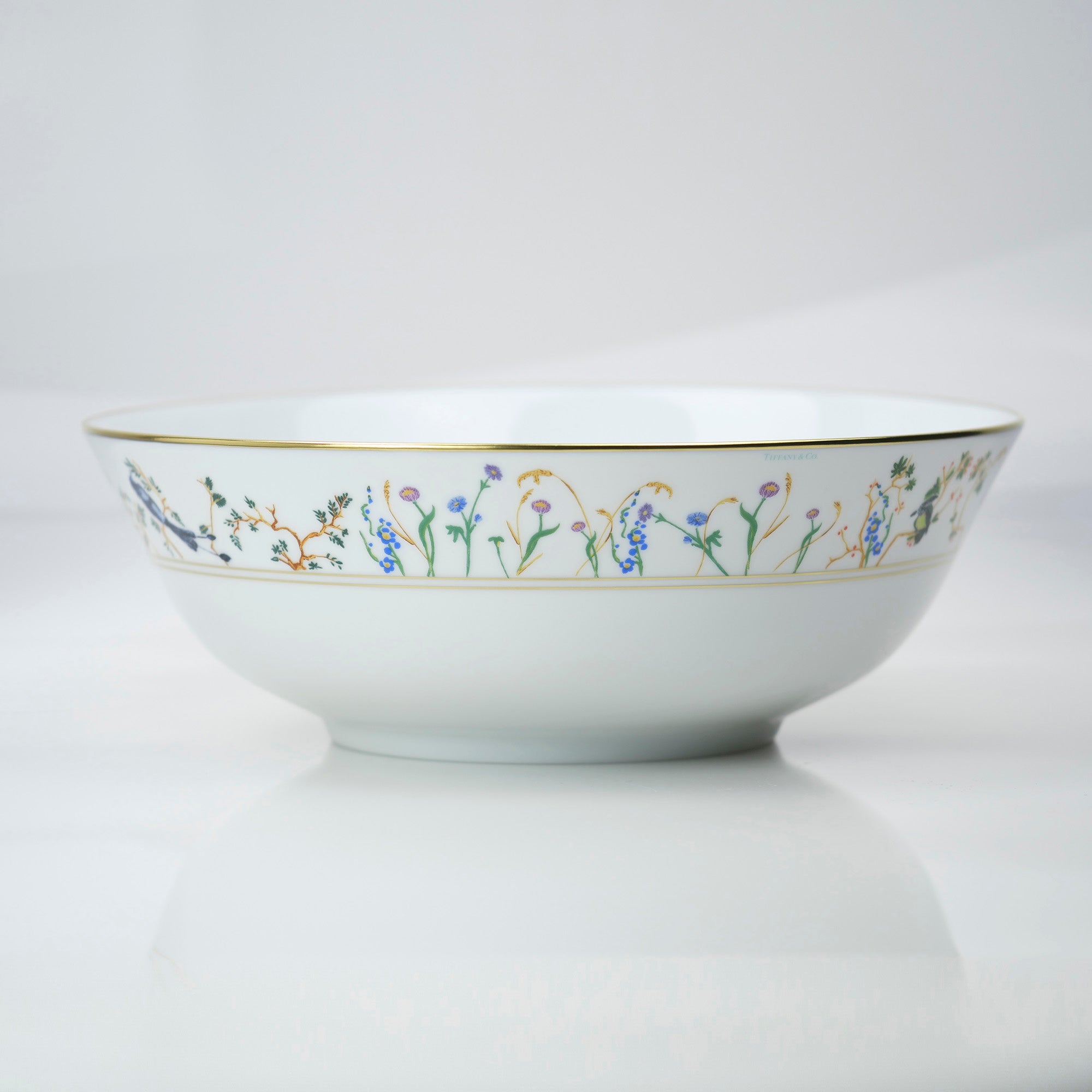 Tiffany & Co. AUDUBON serving bowl, large, Limoges porcelain, in good condition