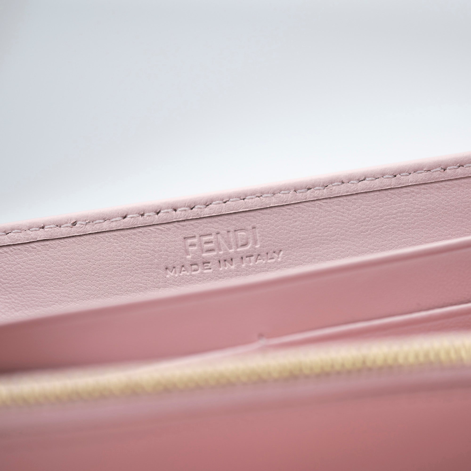FENDI Long Wallet Continental Wallet FendiGraphie Pink FF Nappa Leather 8M0251 Good Condition