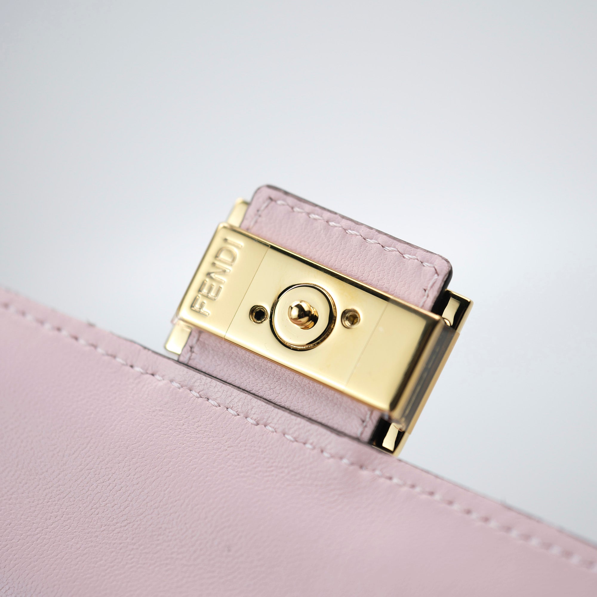 FENDI Long Wallet Continental Wallet FendiGraphie Pink FF Nappa Leather 8M0251 Good Condition