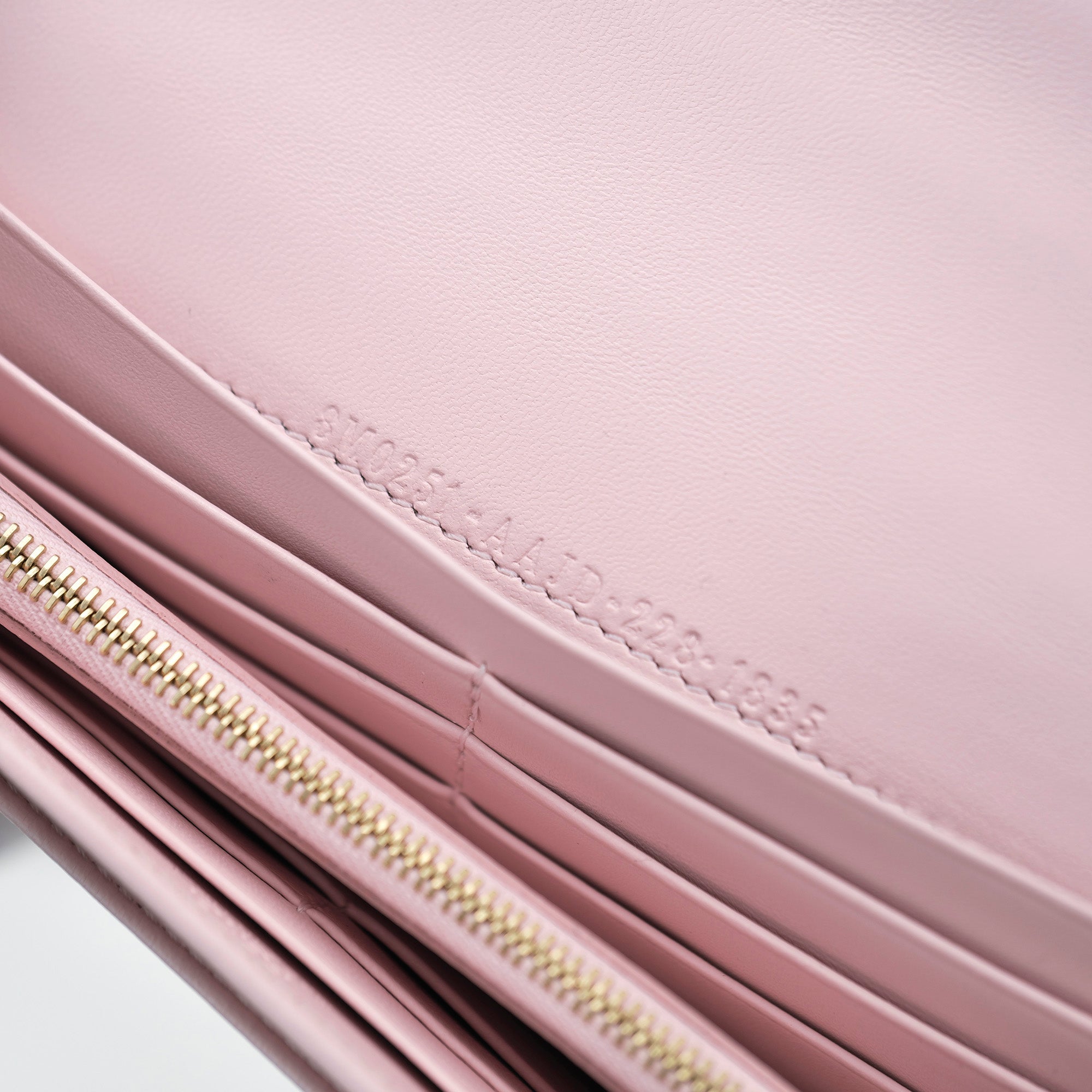 FENDI Long Wallet Continental Wallet FendiGraphie Pink FF Nappa Leather 8M0251 Good Condition