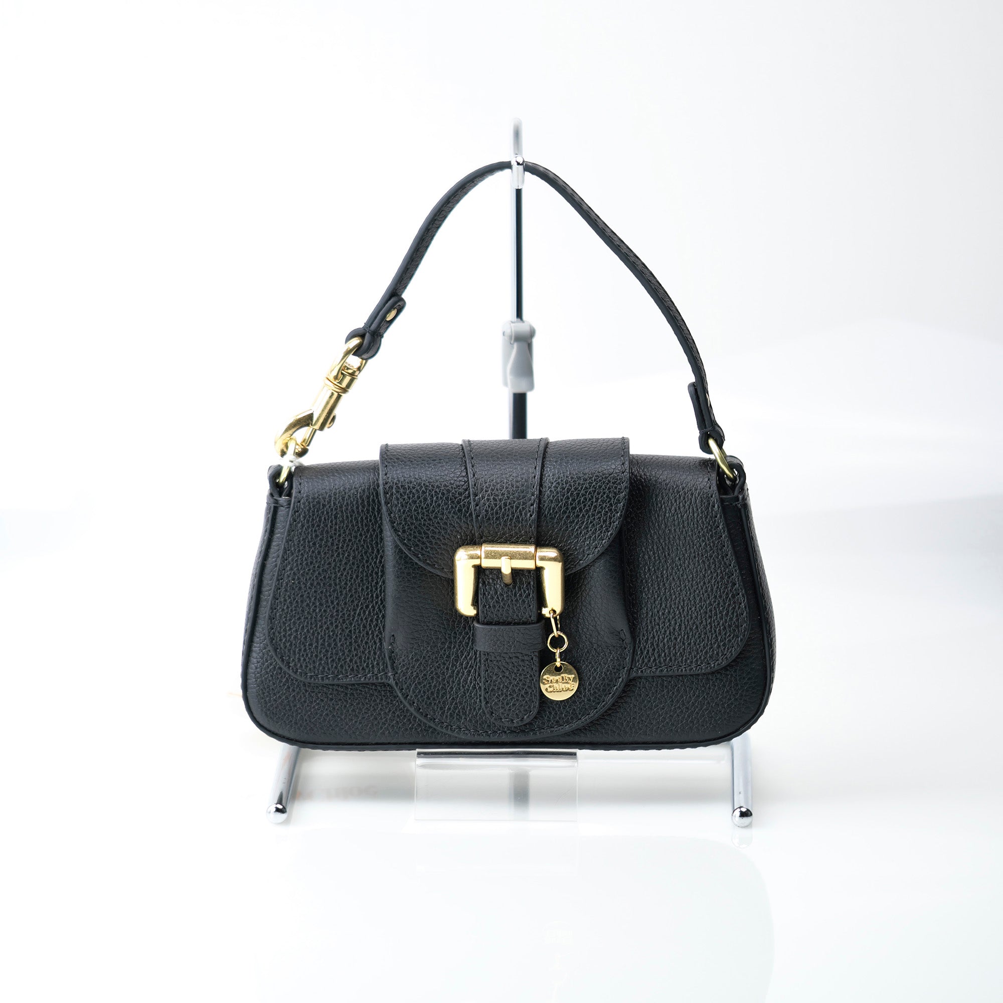 シーバイクロエ レスリーミニショルダーバッグ See By Chloe Lesly Mini Shoulder Bag ブラック 美品