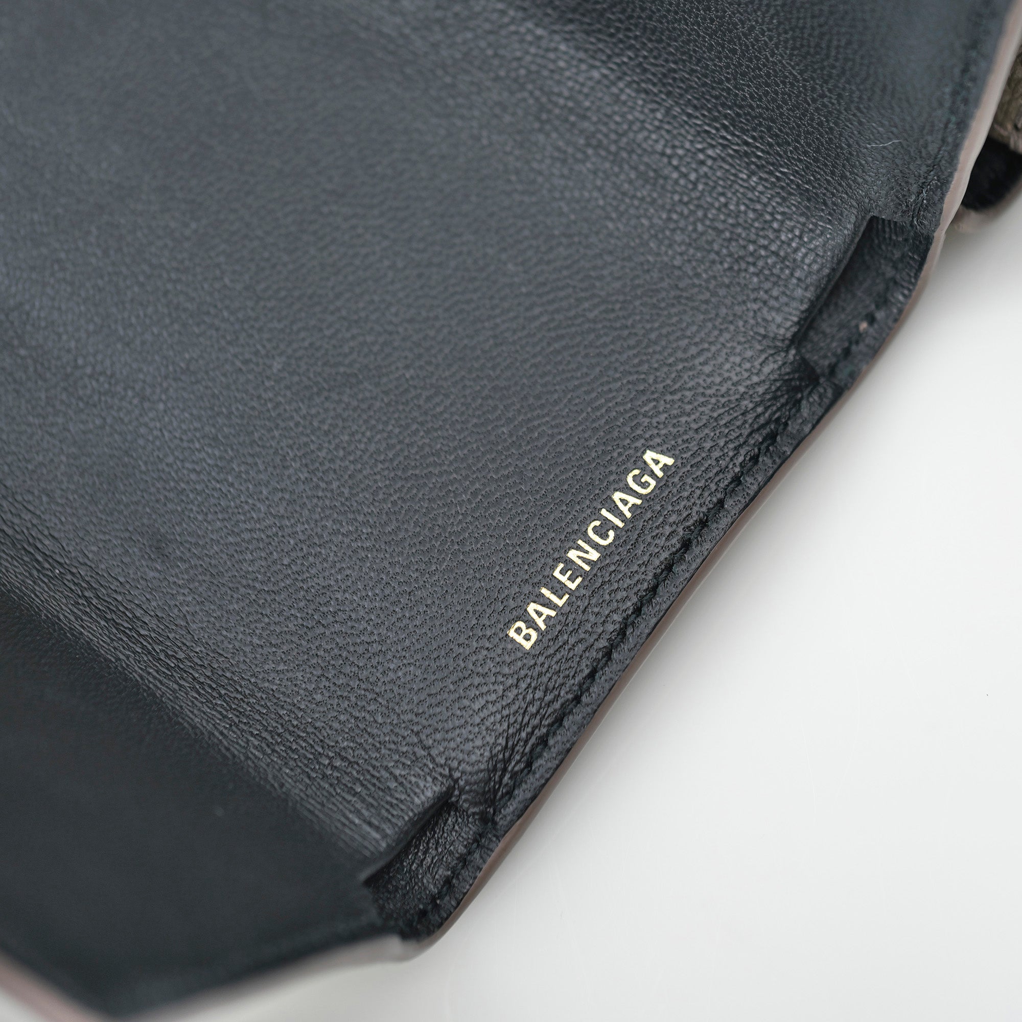 バレンシアガ ヴィル BALENCIAGA VILLE ミニウォレット 三つ折り財布 カーフスキン ベージュ