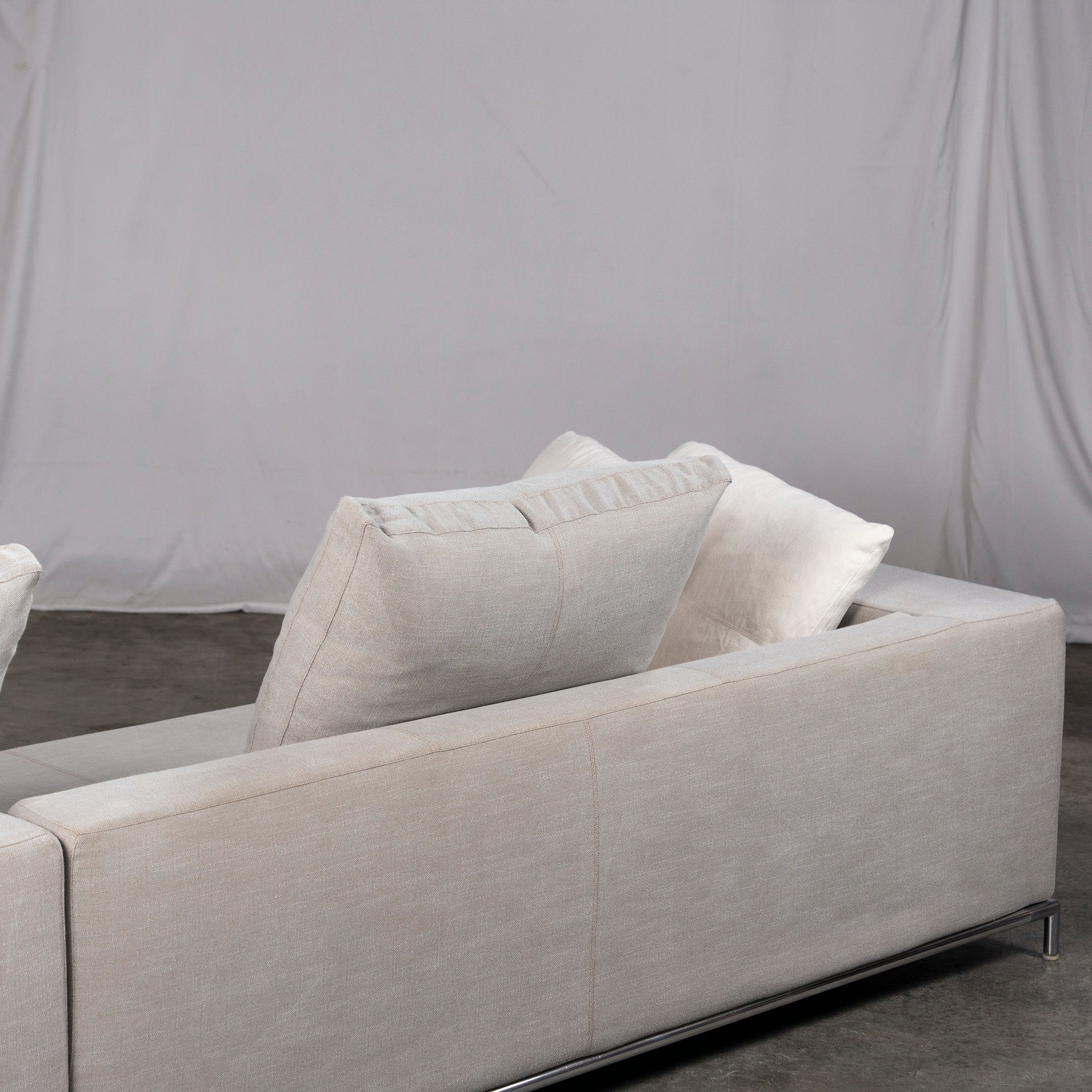 B&B ITALIA Sofa GEORGE Couch Sofa B&B L-Shaped Sofa Made in Italy Modern Simple