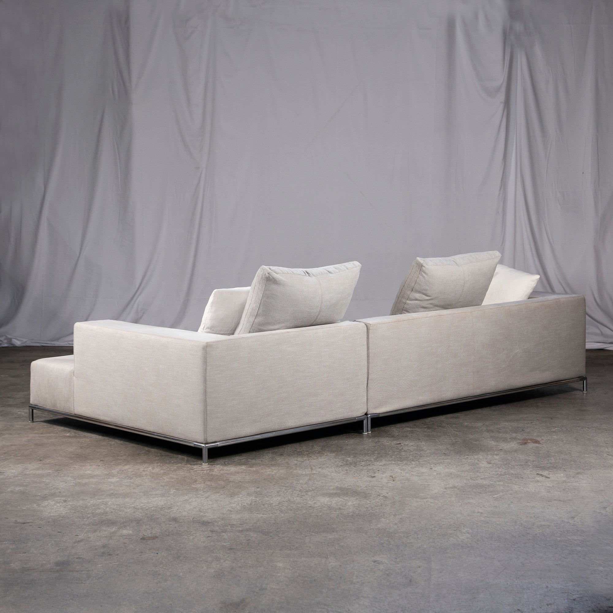 B&B ITALIA Sofa GEORGE Couch Sofa B&B L-Shaped Sofa Made in Italy Modern Simple