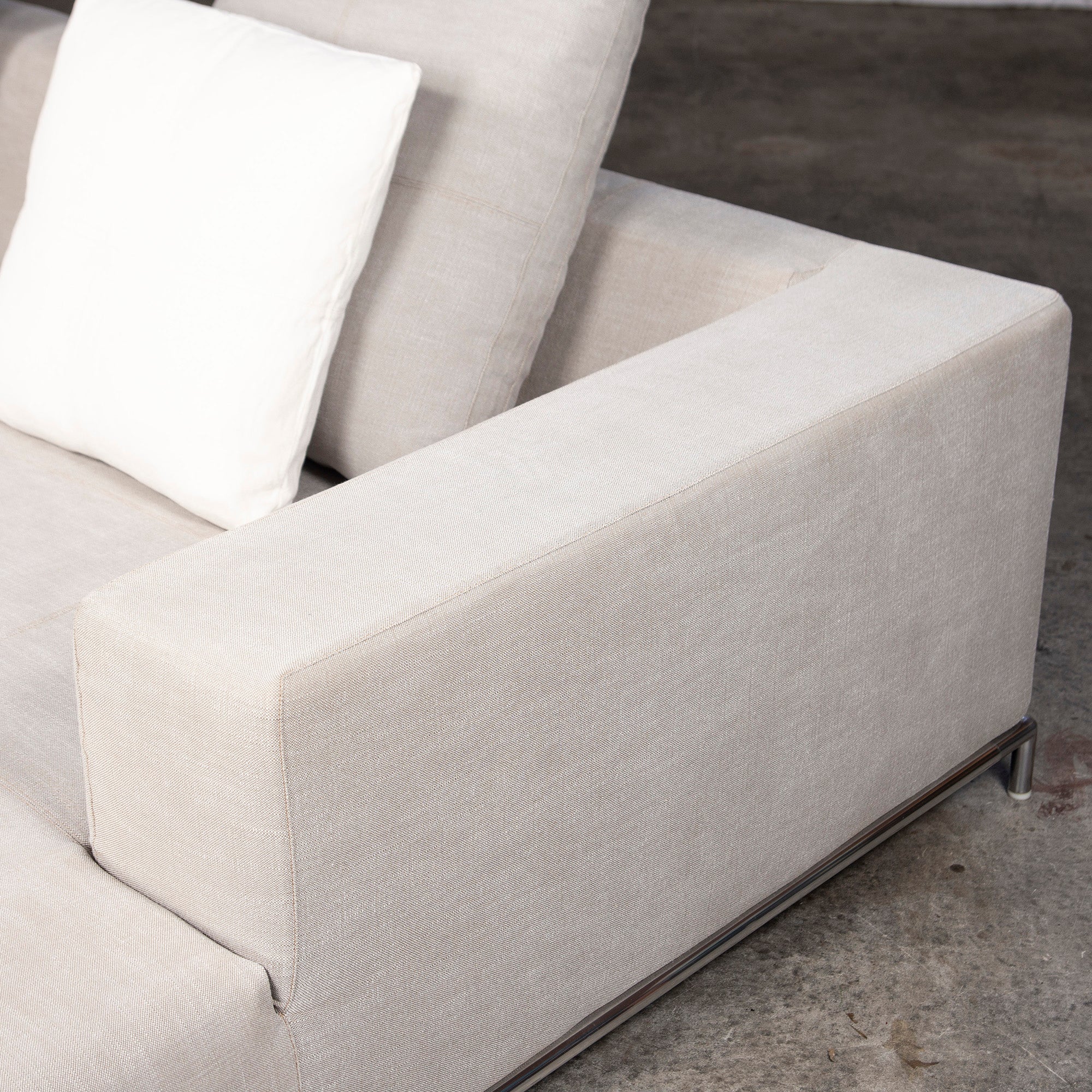 B&B ITALIA Sofa GEORGE Couch Sofa B&B L-Shaped Sofa Made in Italy Modern Simple