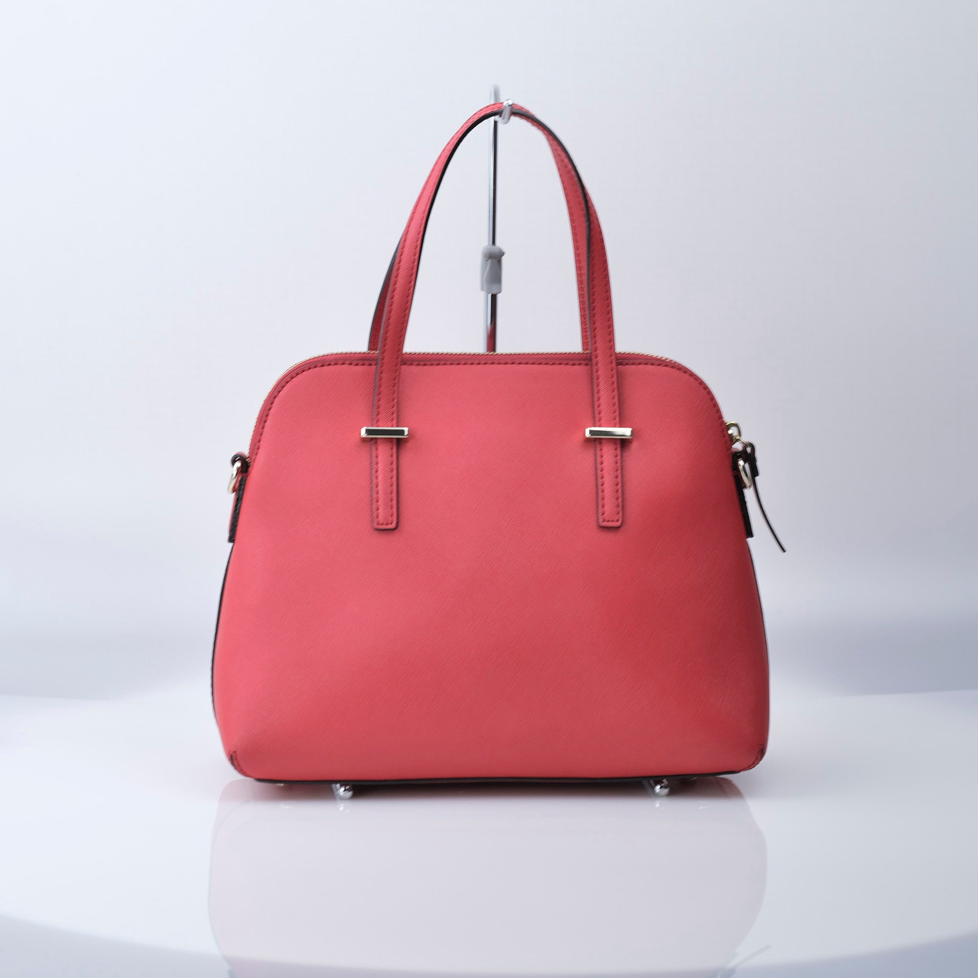 Kate Spade Cedar Street Bag 2WAY Handbag Embossed Leather Red Like New