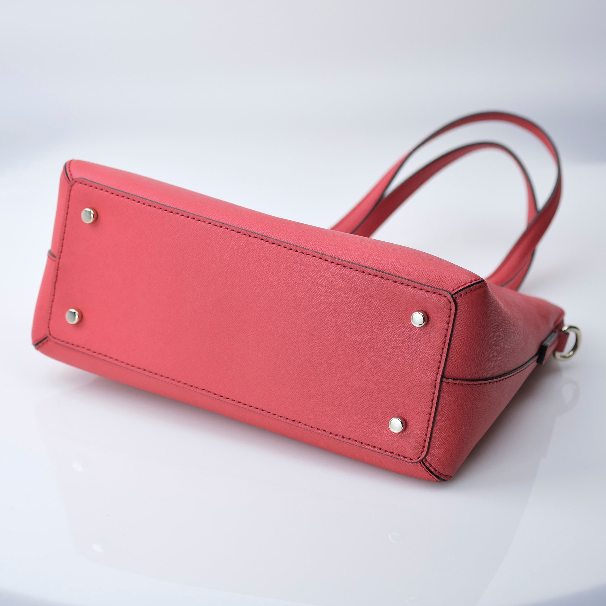 Kate Spade Cedar Street Bag 2WAY Handbag Embossed Leather Red Like New