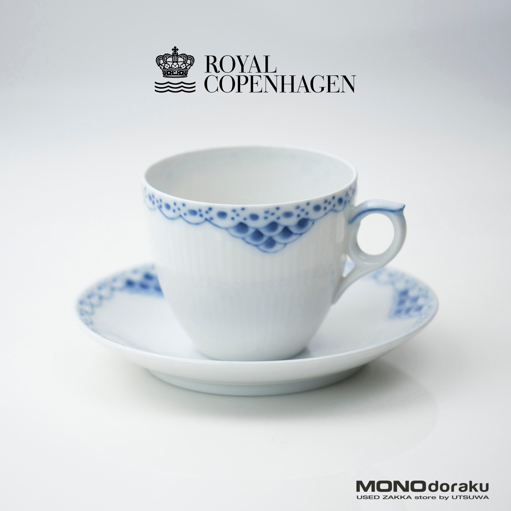 ROYAL COPENHAGEN PRINCESS BLUE Cup & Saucer (1)