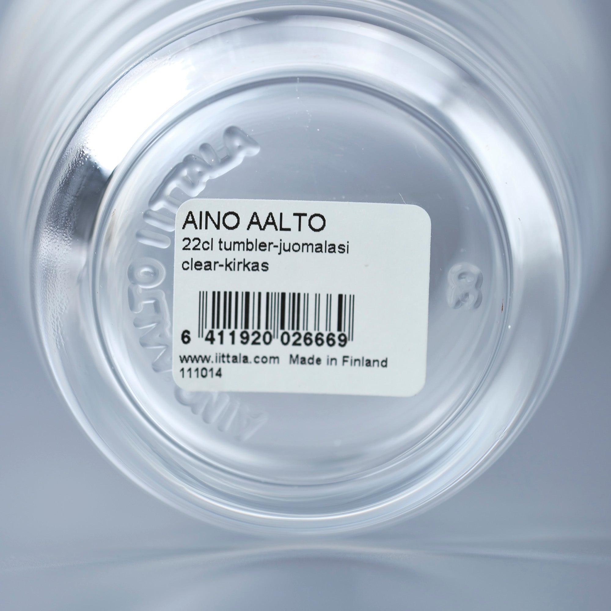 Iittala Aino Aalto Tumbler, Clear, Set of 2 x 2 Boxes
