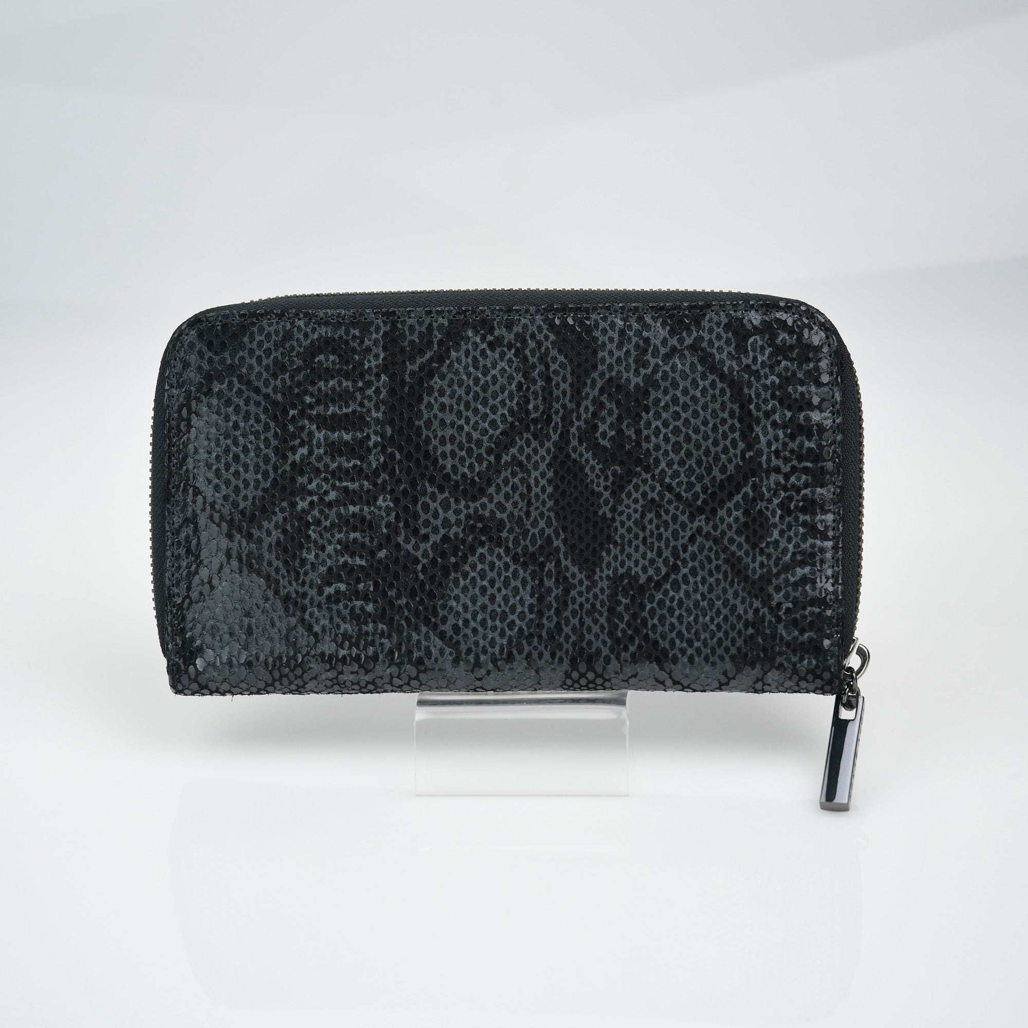 トリーバーチ TORY BURCH 長財布 ラウンドファスナー ロゴプレート レザー パイソン柄 ユニセックス 美品