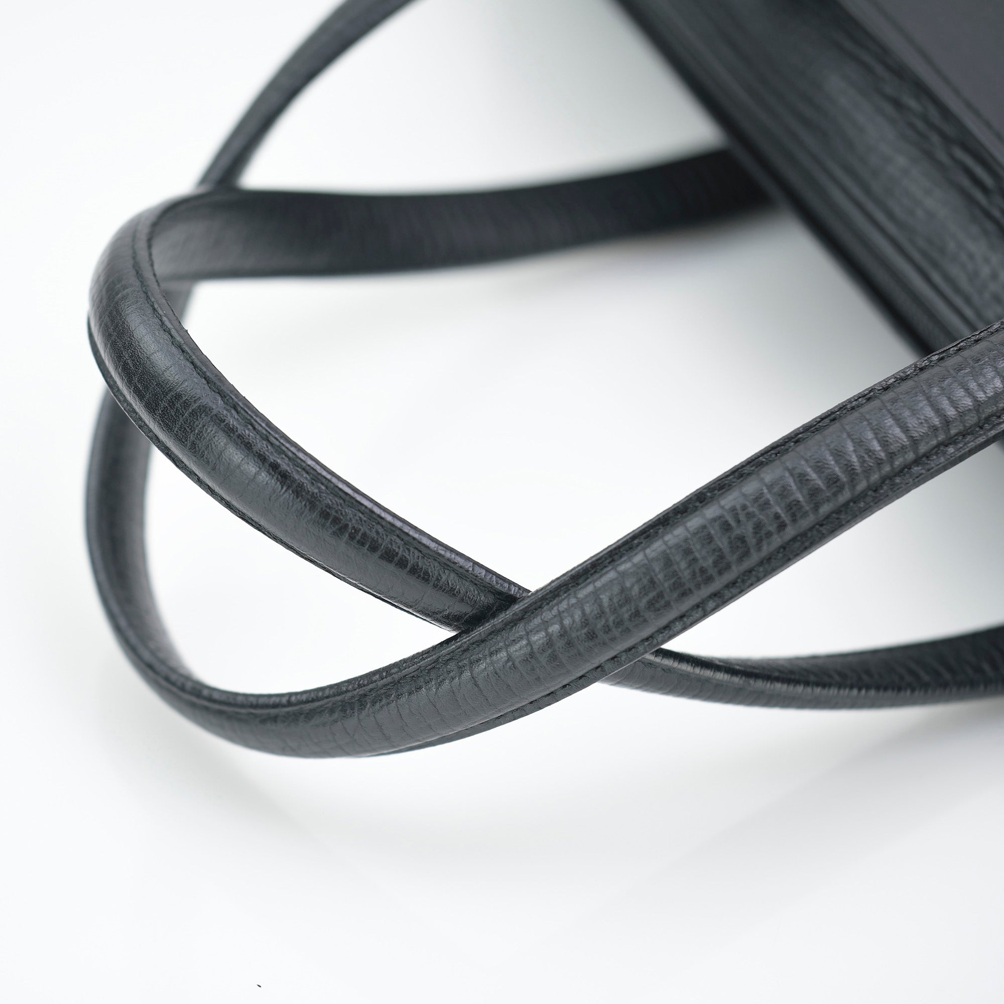 ロエベ LOEWE ビジネスバッグ 2WAY ストラップ付 レザー ブラック ヴィンテージ 美品