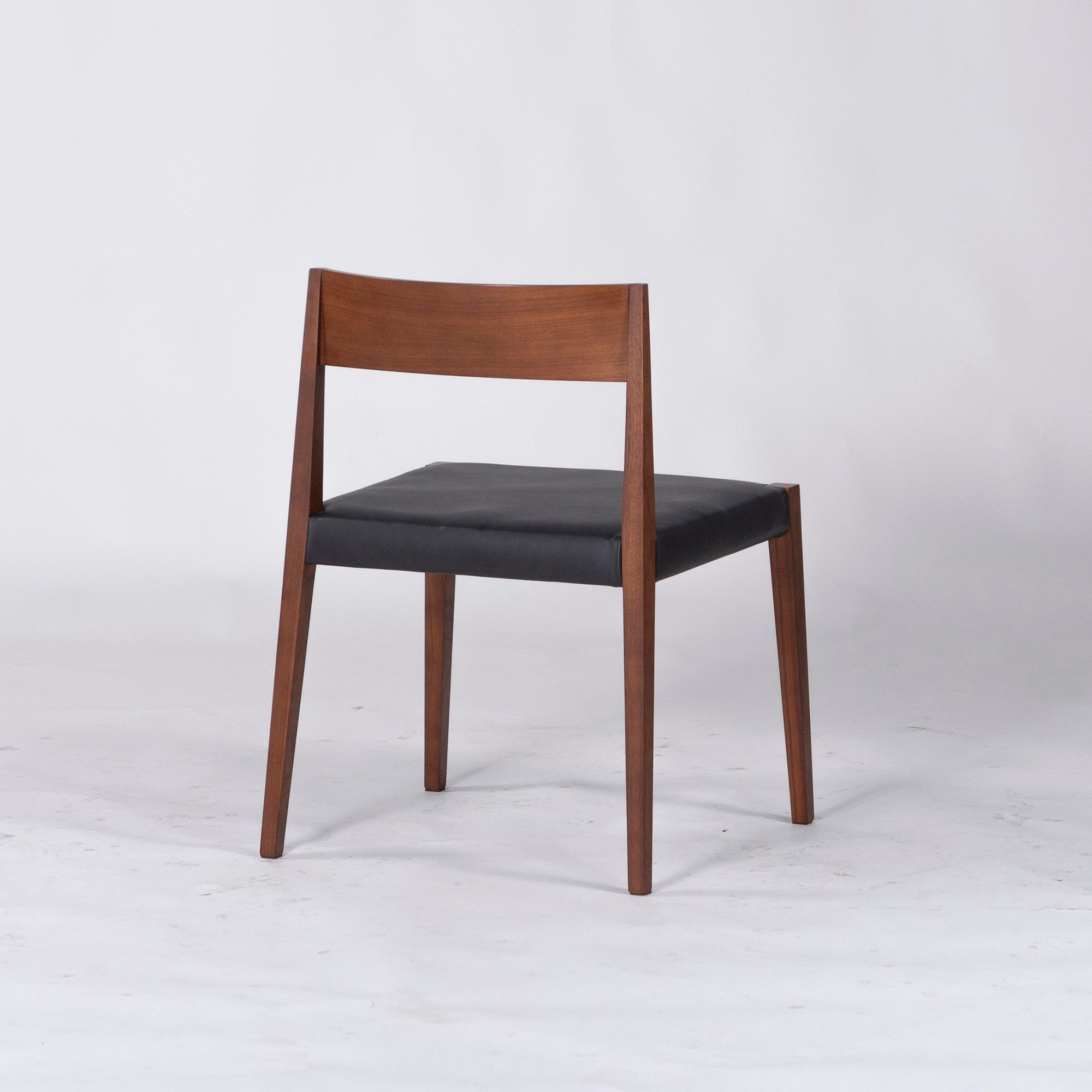 Arflex Dining Chair arflex SHIN Shin Chair (1) Walnut Italian Modern Discontinued Reupholstered
