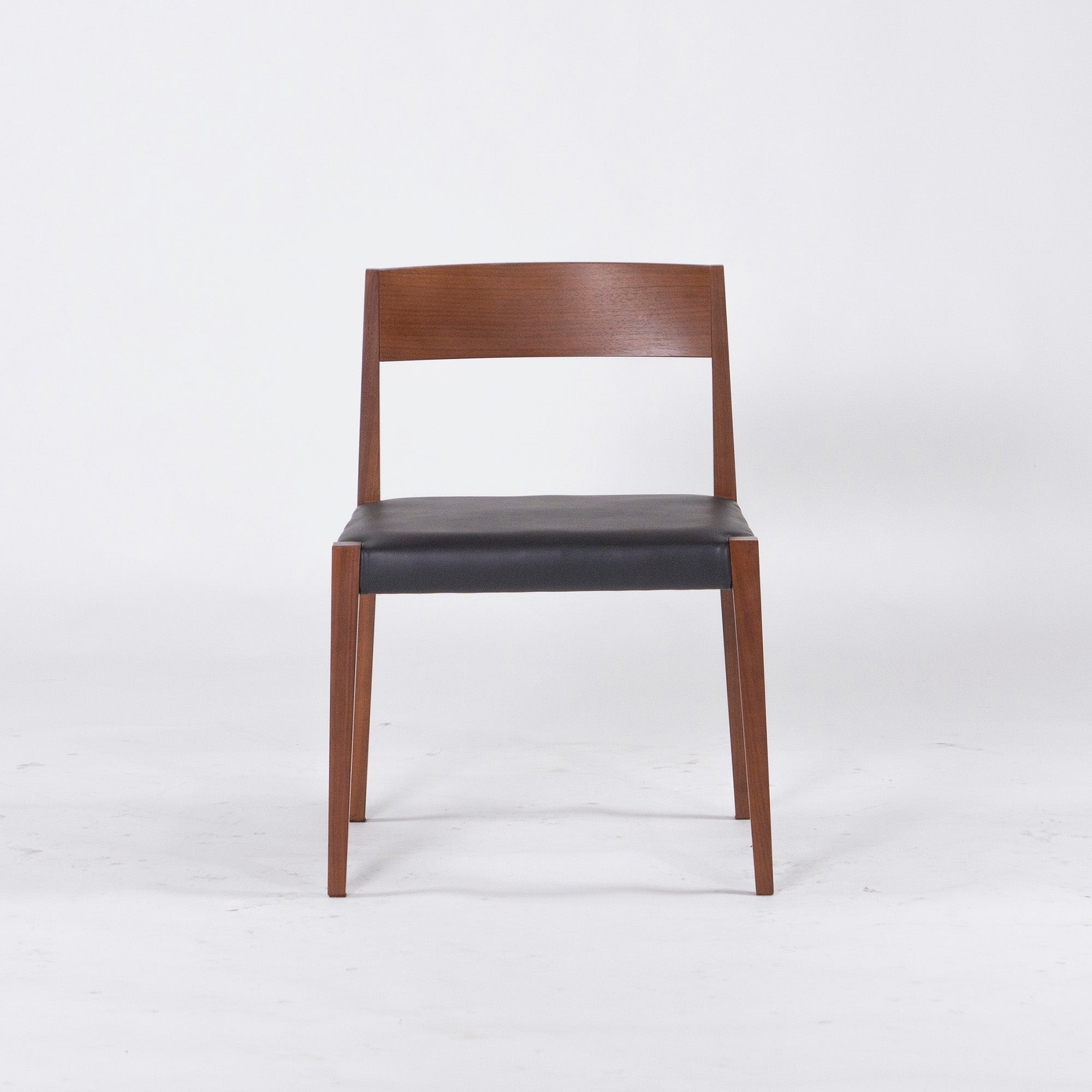Arflex Dining Chair arflex SHIN Shin Chair (4) Walnut Italian Modern Discontinued Reupholstered