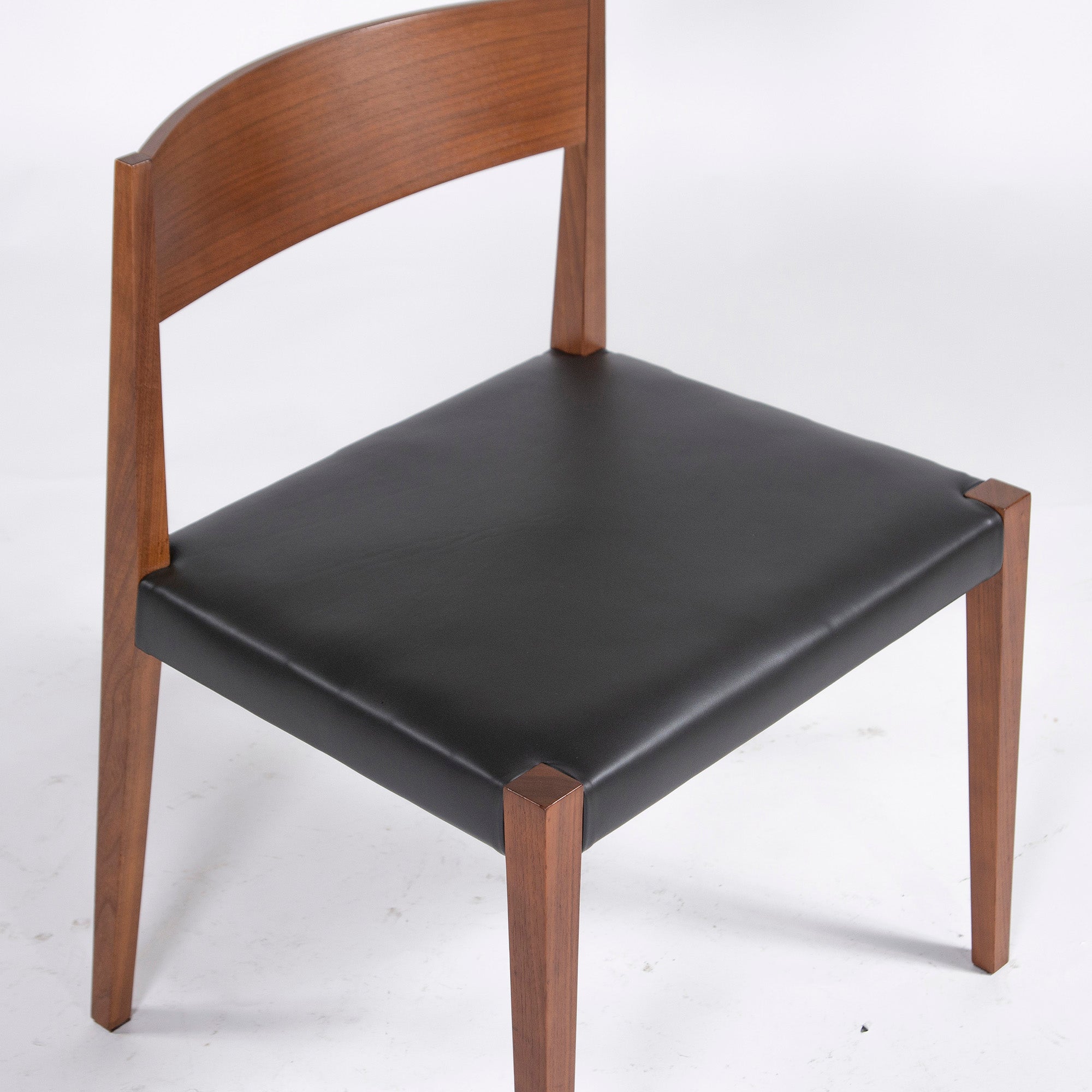 Arflex Dining Chair arflex SHIN Shin Chair (4) Walnut Italian Modern Discontinued Reupholstered