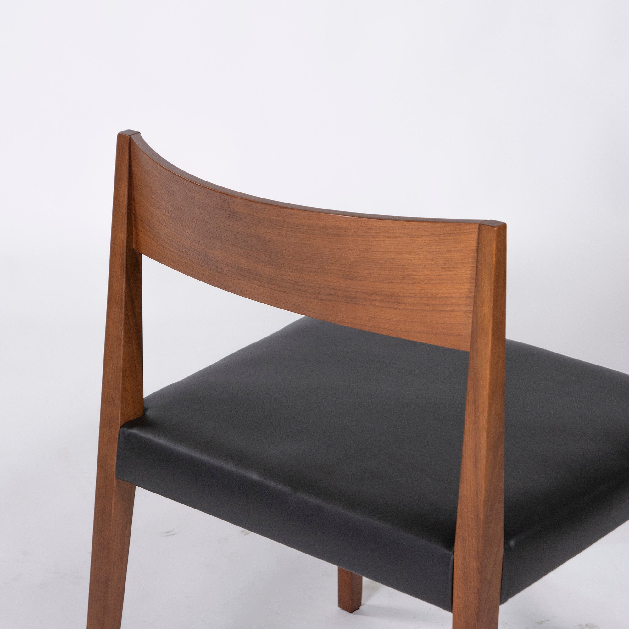 Arflex Dining Chair arflex SHIN Shin Chair (4) Walnut Italian Modern Discontinued Reupholstered