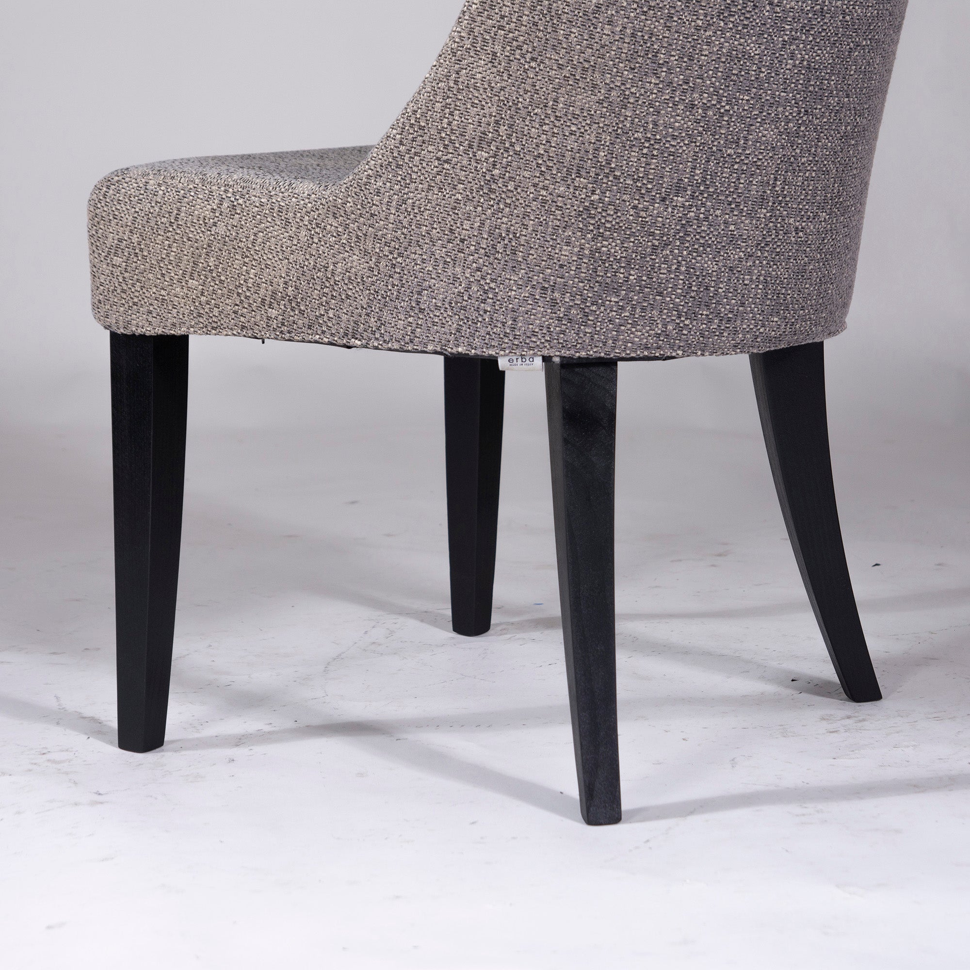 Erba Italia Dining Chair IDC Otsuka erba Arte Gray Fabric (4) Italian Modern Simple Modern Made in Italy