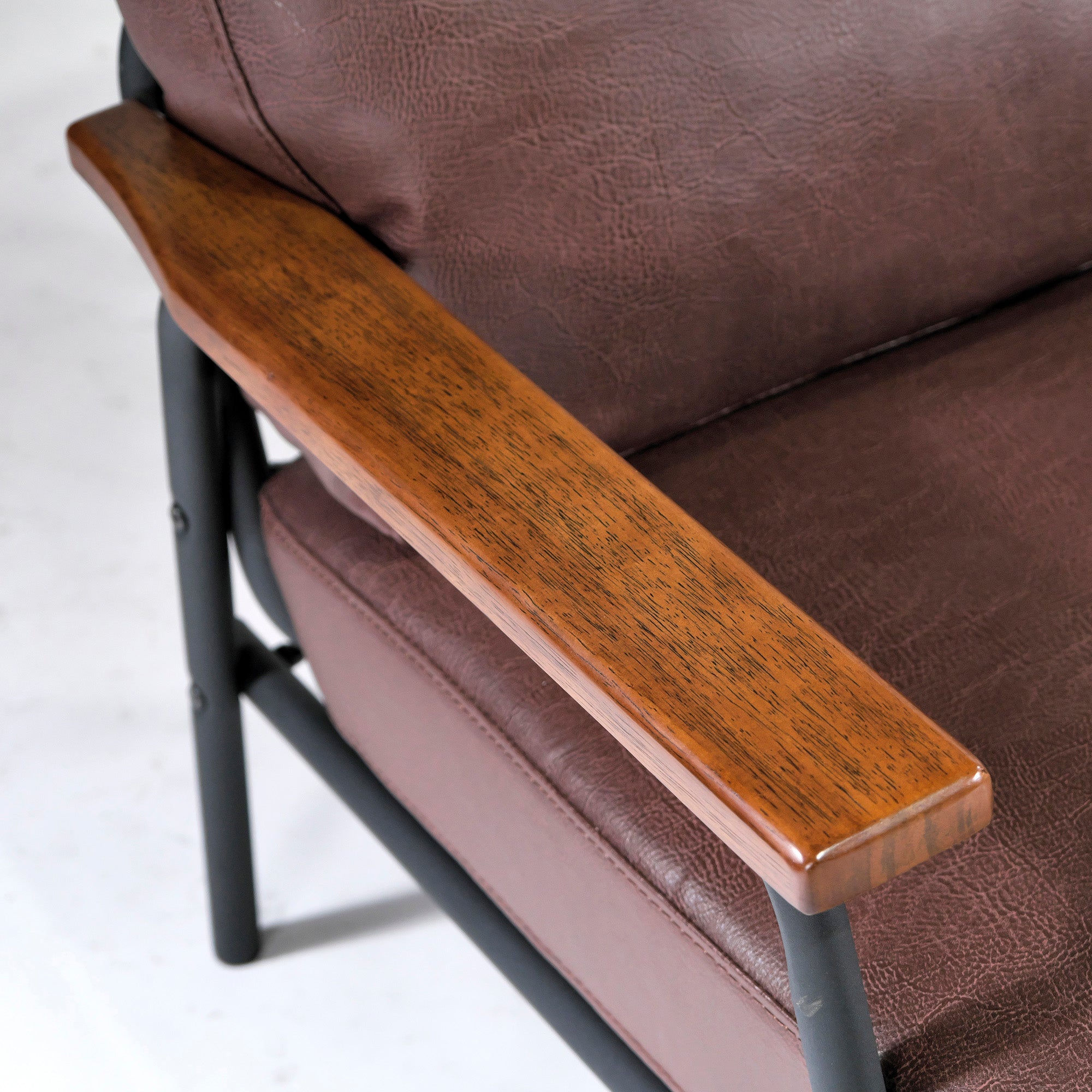 東谷 ソファ 展示品 ボイド 1Pソファ ソフトレザー(3) インダストリアルデザイン ヴィンテージ風 カフェ ブルックリン