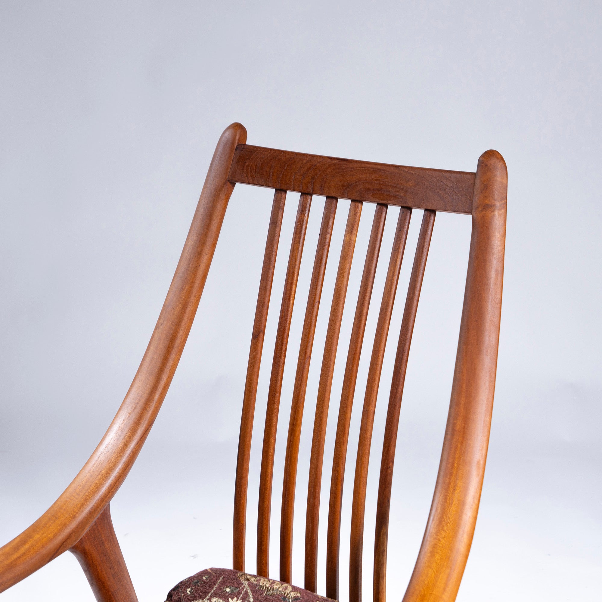 BC Kobo Lounge Chair, Craft Chair, Solid Teak, Genuine Leather, Fabric, Cushion Included, Personal Chair, Armchair, Japanese Modern