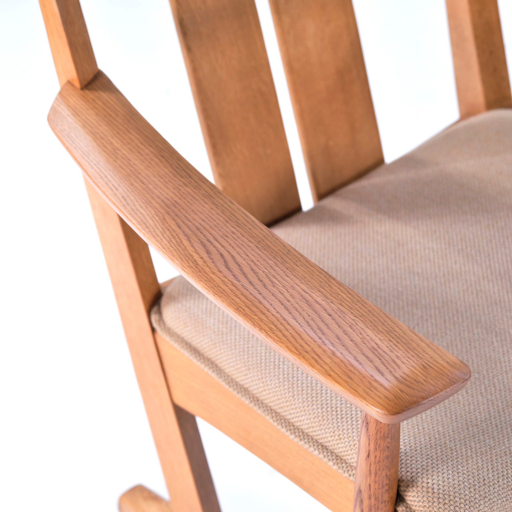 Kashiwa Mokko Lounge Chair, Solid Oak, Armchair, Oak, Armchair, Easy Chair, Japanese Modern, Natural, Oak, Hida