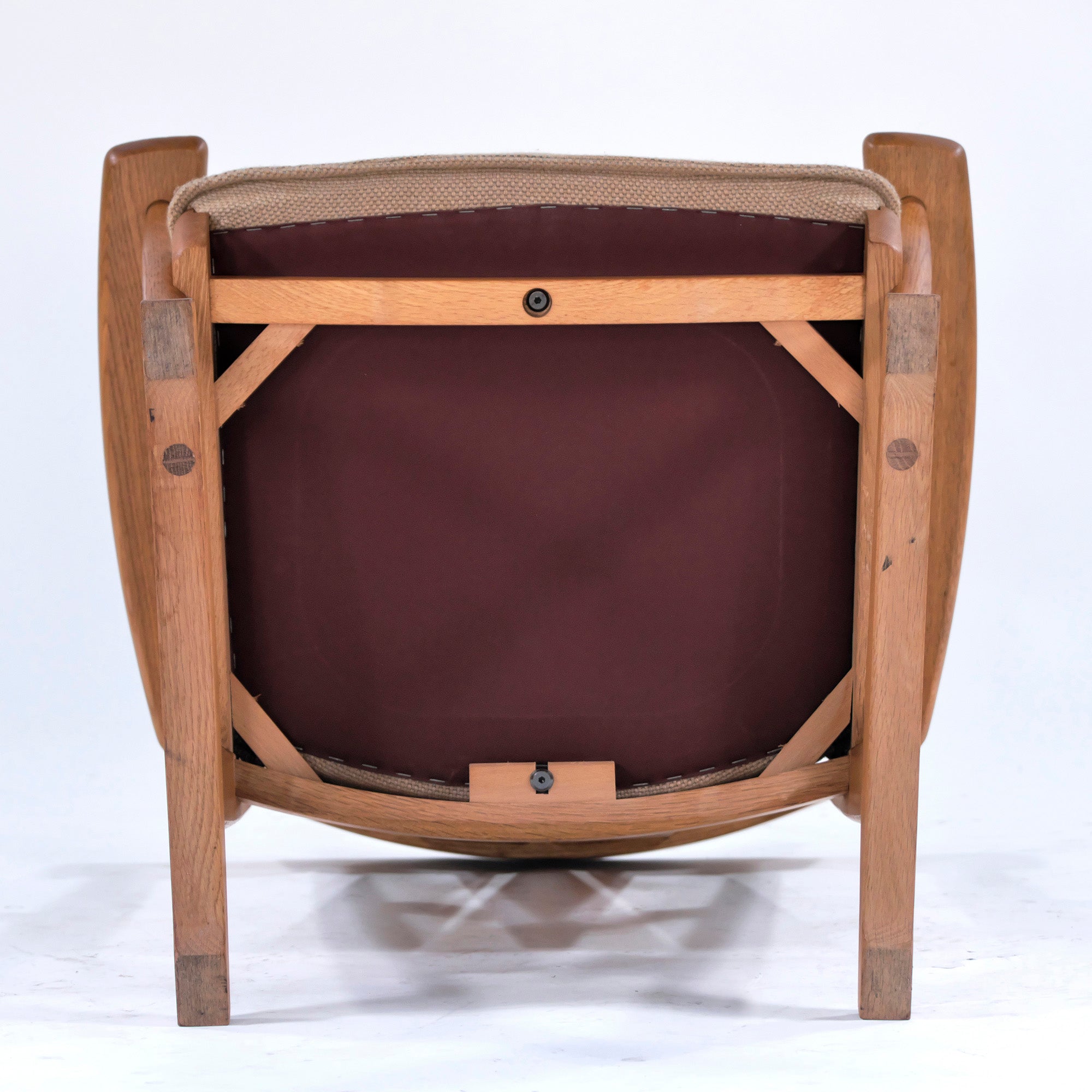 Kashiwa Mokko Lounge Chair, Solid Oak, Armchair, Oak, Armchair, Easy Chair, Japanese Modern, Natural, Oak, Hida