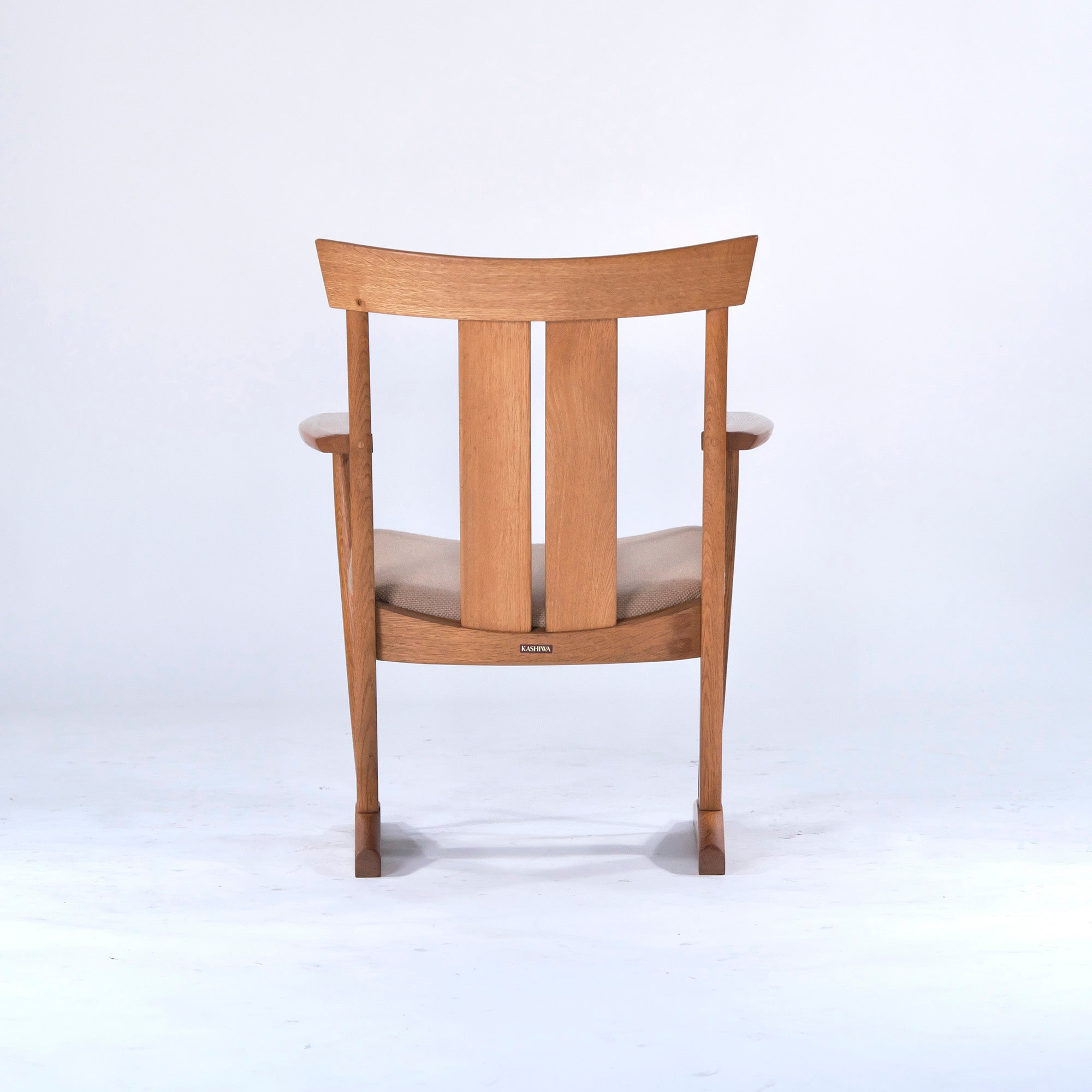 Kashiwa Mokko Lounge Chair, Solid Oak, Armchair, Oak, Armchair, Easy Chair, Japanese Modern, Natural, Oak, Hida