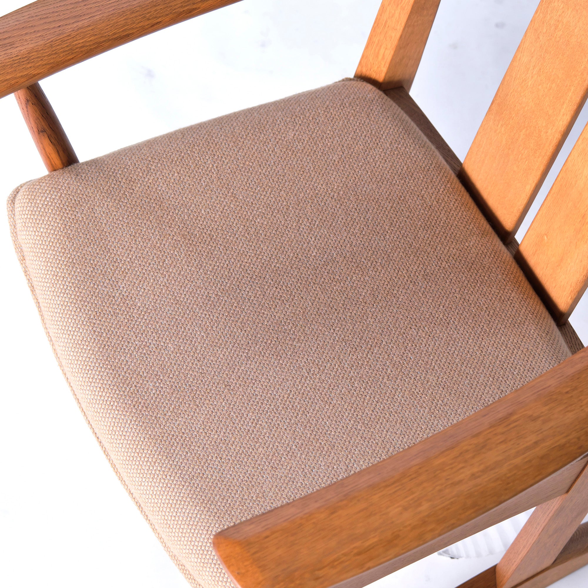 Kashiwa Mokko Lounge Chair, Solid Oak, Armchair, Oak, Armchair, Easy Chair, Japanese Modern, Natural, Oak, Hida