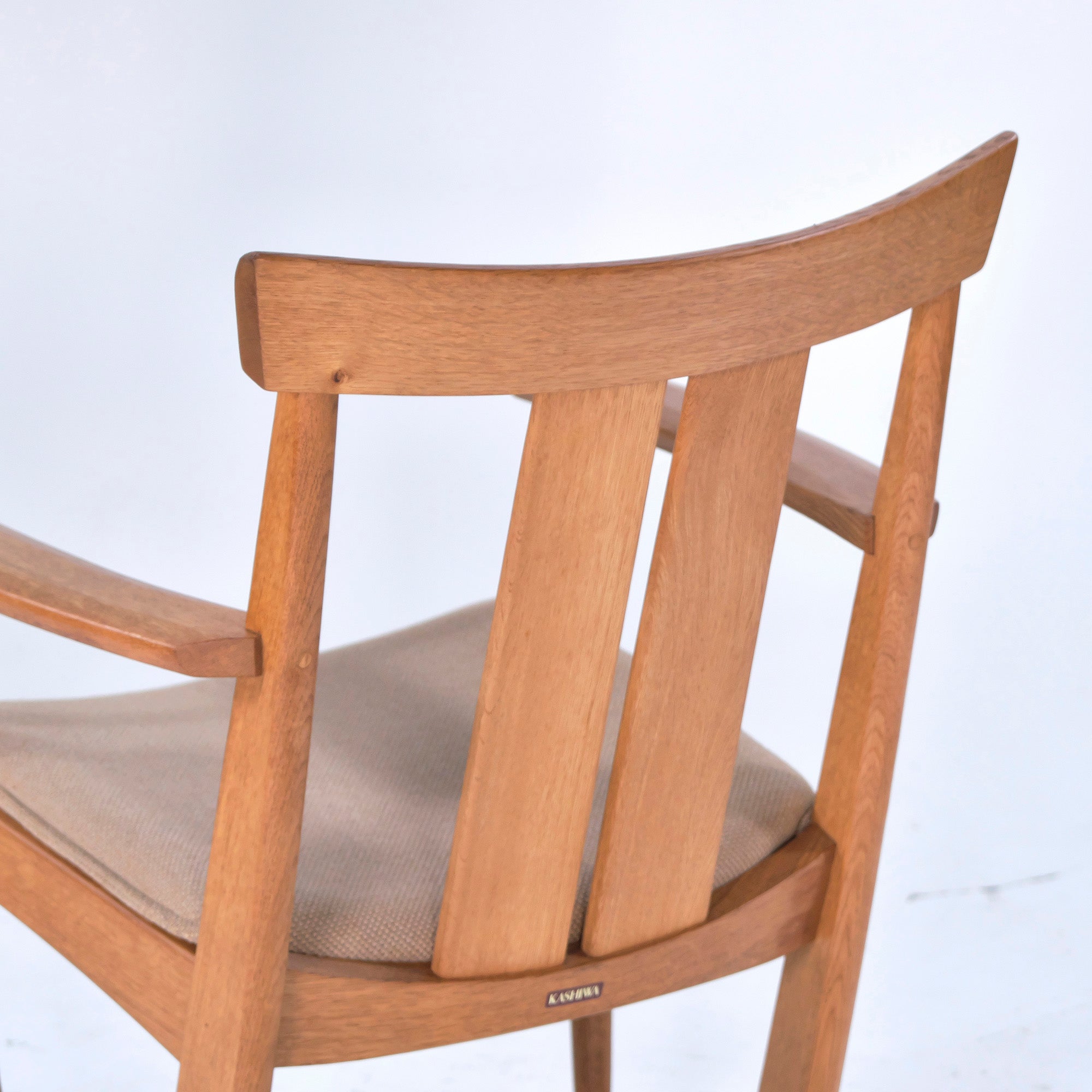Kashiwa Mokko Lounge Chair, Solid Oak, Armchair, Oak, Armchair, Easy Chair, Japanese Modern, Natural, Oak, Hida