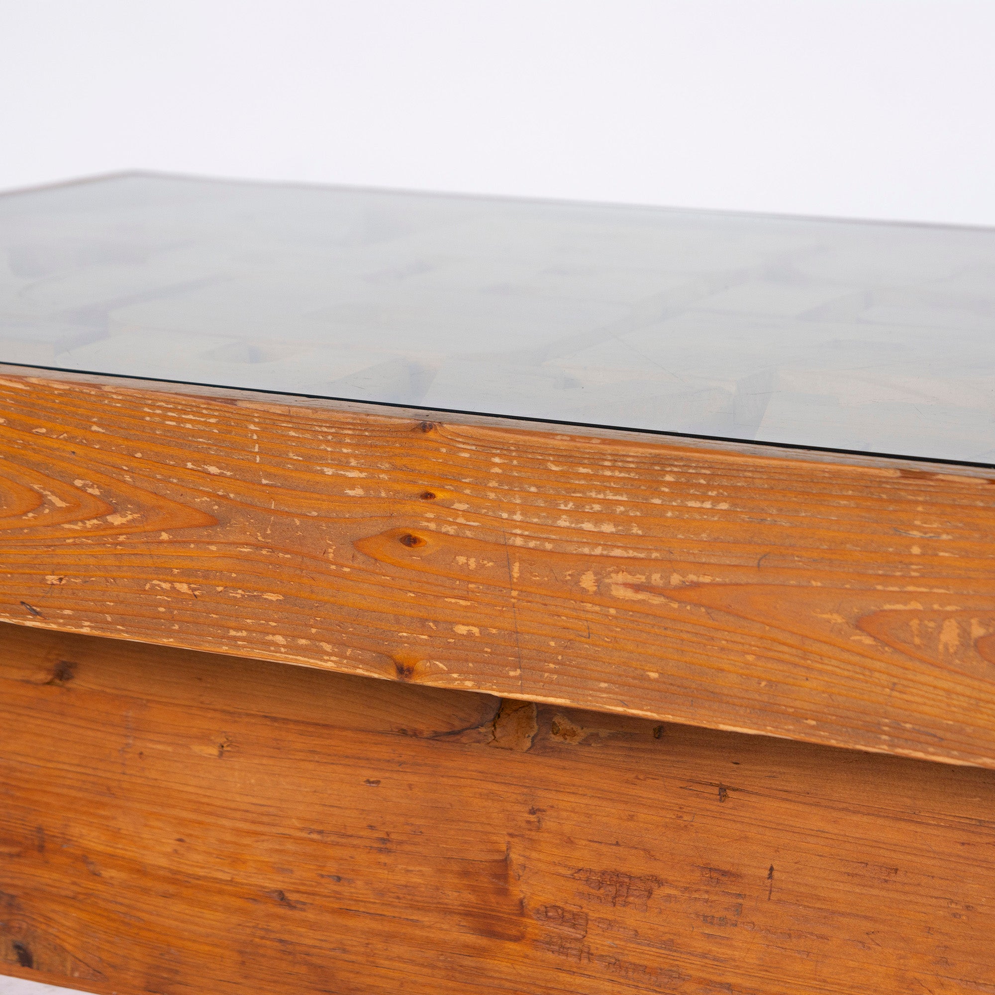 CRASH GATE Knot Antiques Center Table CRASH GATE Knot Antiques ABC Living Table Antique Wood Vintage