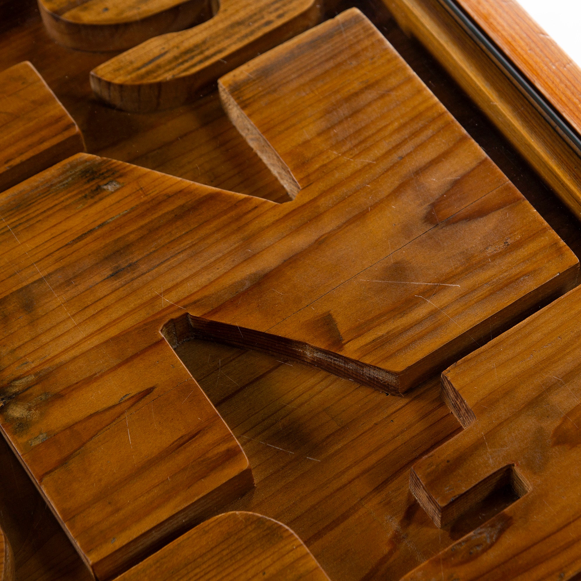 CRASH GATE Knot Antiques Center Table CRASH GATE Knot Antiques ABC Living Table Antique Wood Vintage