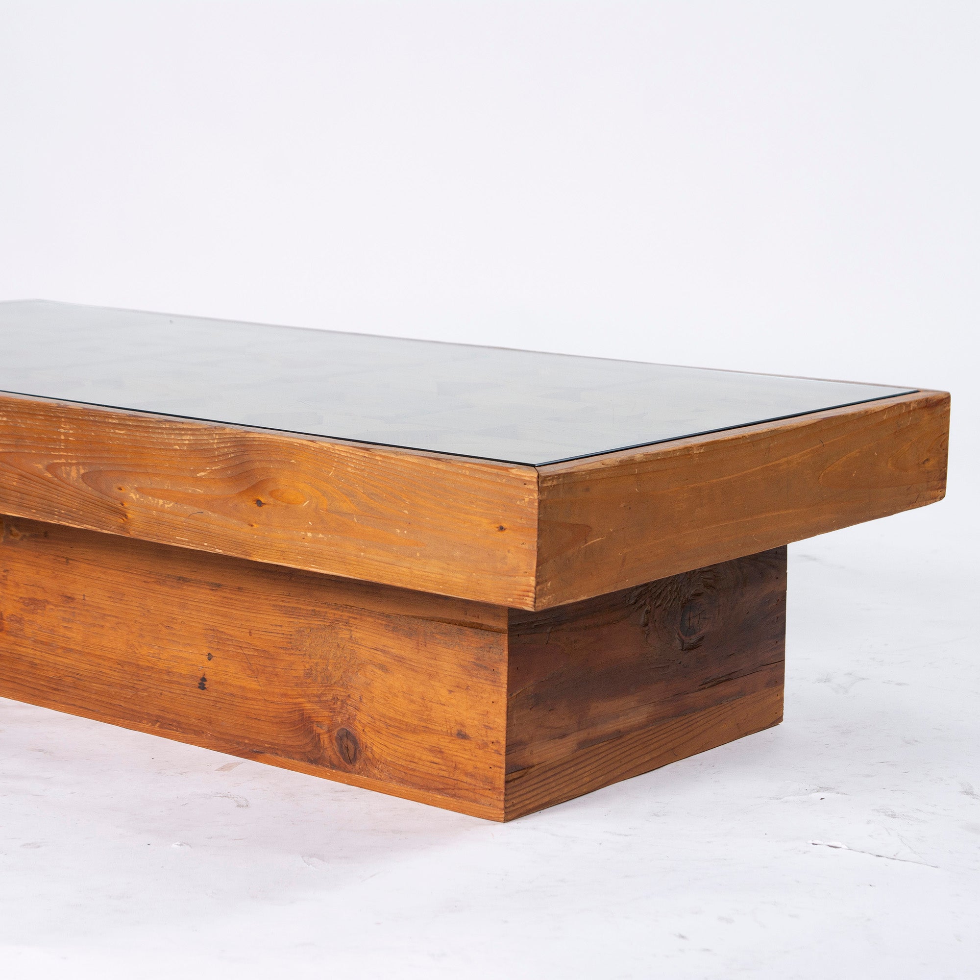 CRASH GATE Knot Antiques Center Table CRASH GATE Knot Antiques ABC Living Table Antique Wood Vintage