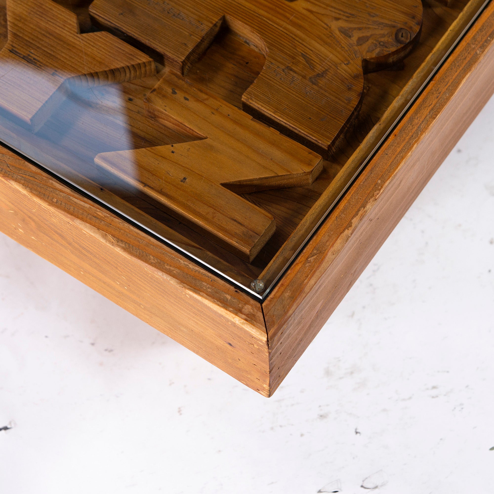 CRASH GATE Knot Antiques Center Table CRASH GATE Knot Antiques ABC Living Table Antique Wood Vintage