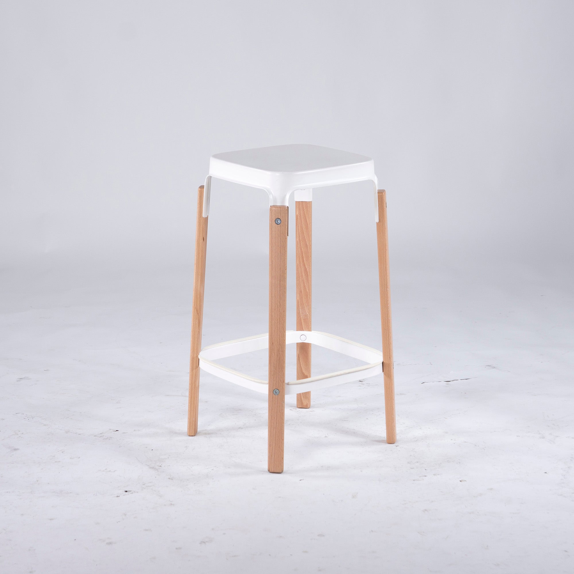 Magis Counter Chair MAGIS STEELWOOD Steelwood Stool (2) Beech Wood Italian Modern Simple Modern