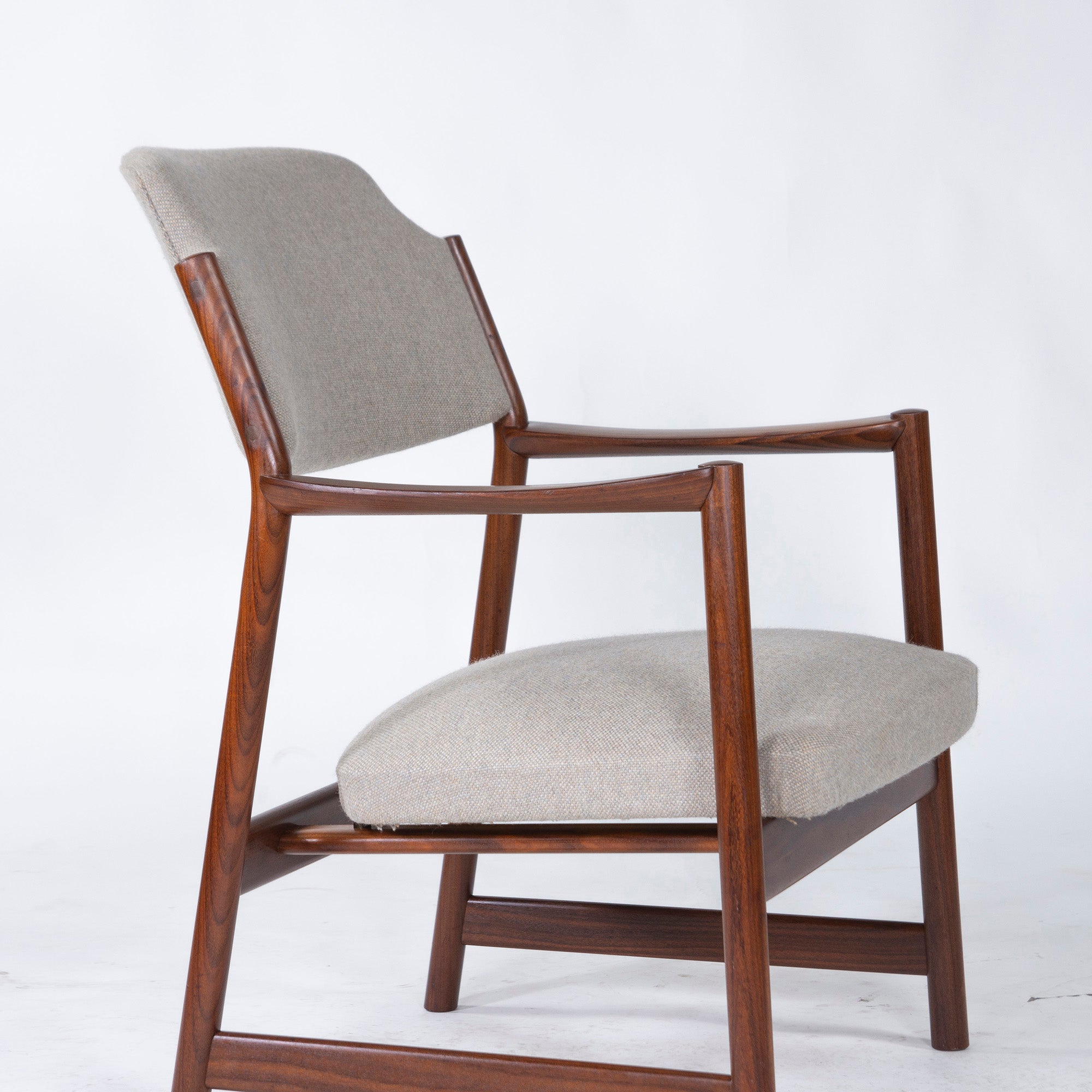 Nordic vintage lounge chair 1960s Dokka Mobler Norway teak wood midcentury Nordic modern 1P sofa