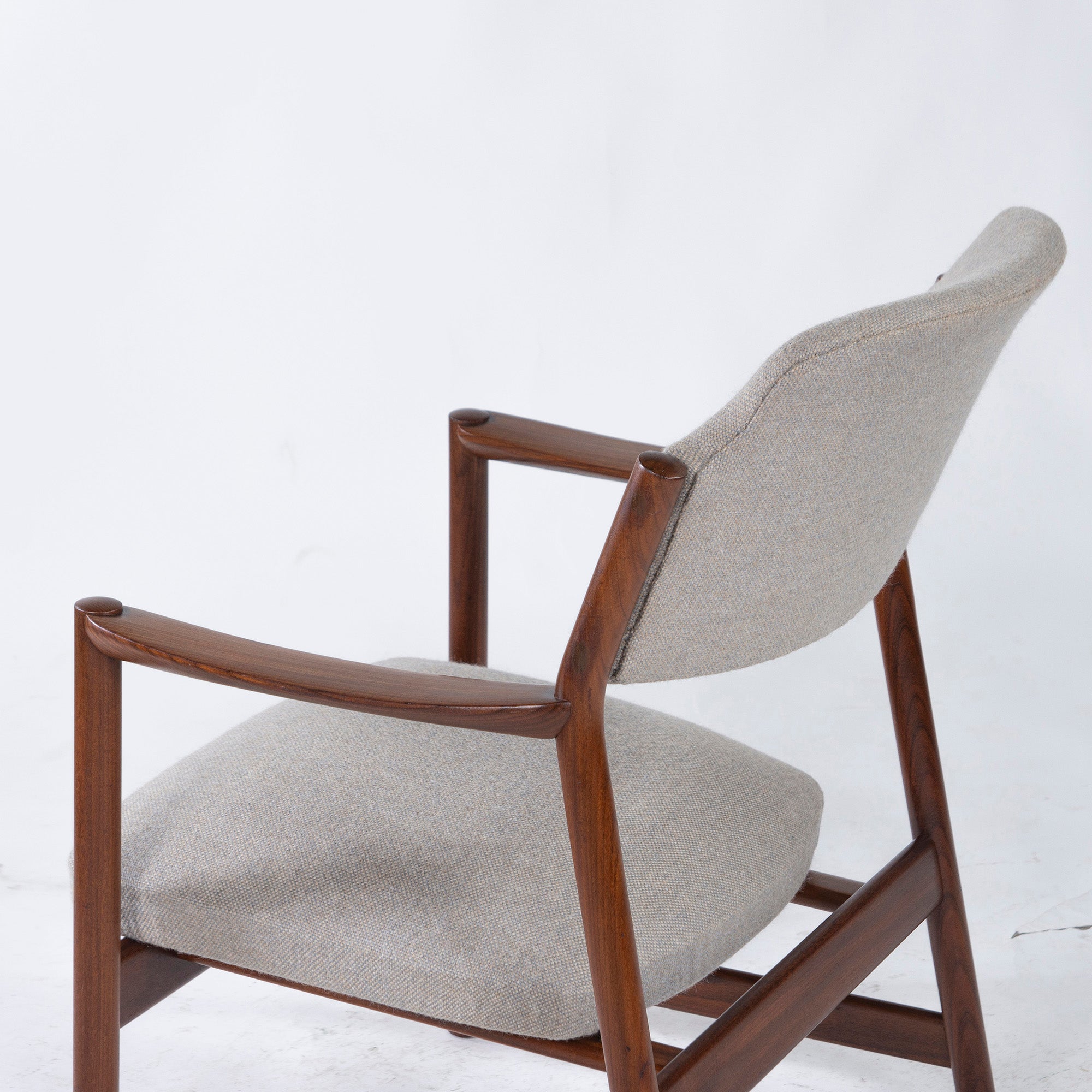 Nordic vintage lounge chair 1960s Dokka Mobler Norway teak wood midcentury Nordic modern 1P sofa