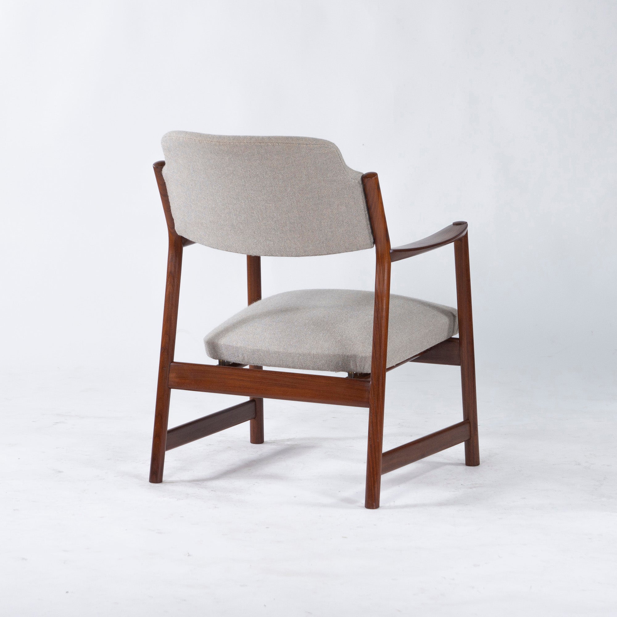 Nordic vintage lounge chair 1960s Dokka Mobler Norway teak wood midcentury Nordic modern 1P sofa