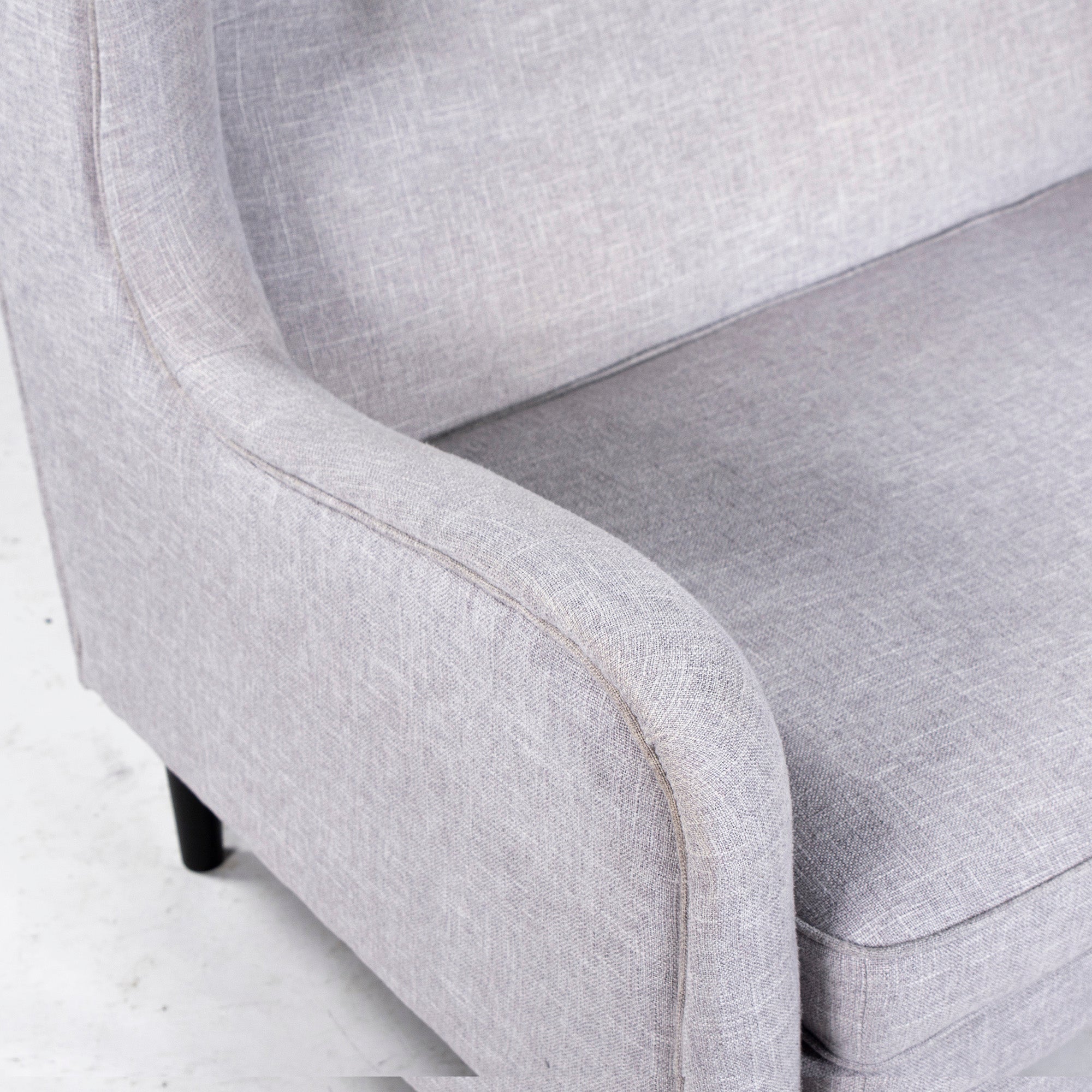 Francfranc Sofa Fierre 3P Light Gray w180 with Ottoman Couch Sofa High Back Sofa