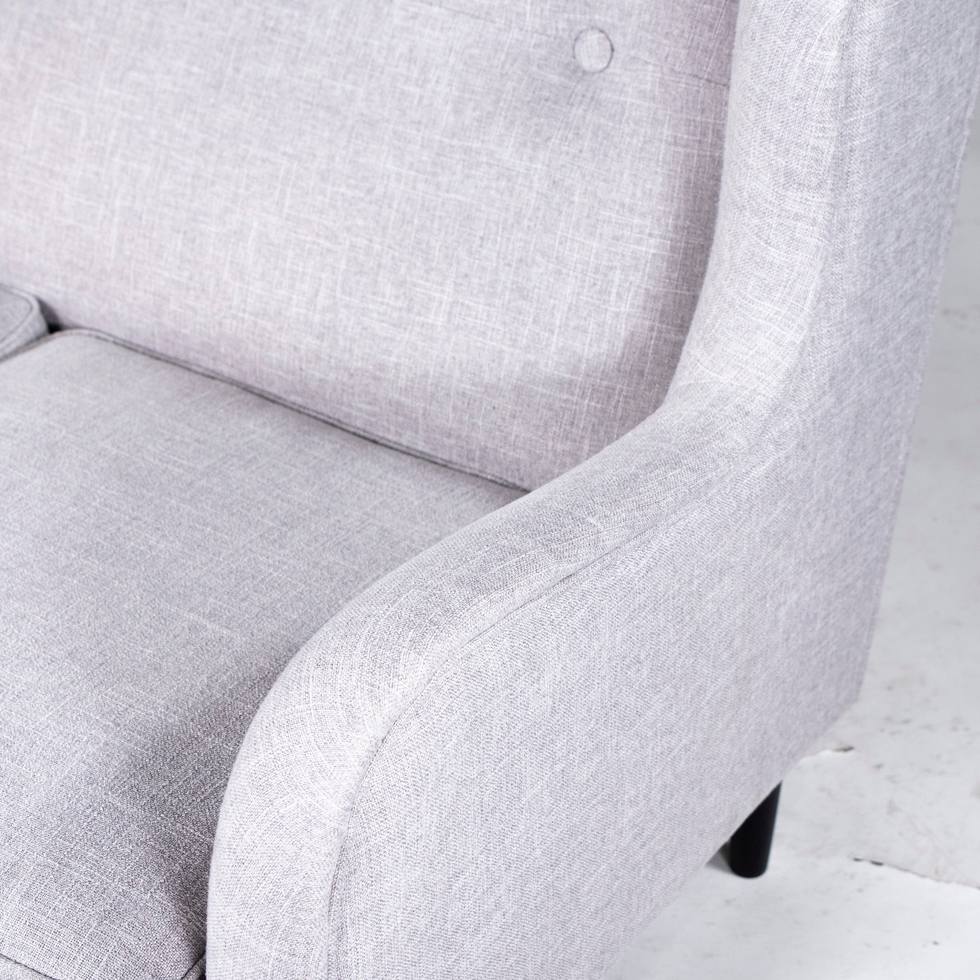 Francfranc Sofa Fierre 3P Light Gray w180 with Ottoman Couch Sofa High Back Sofa